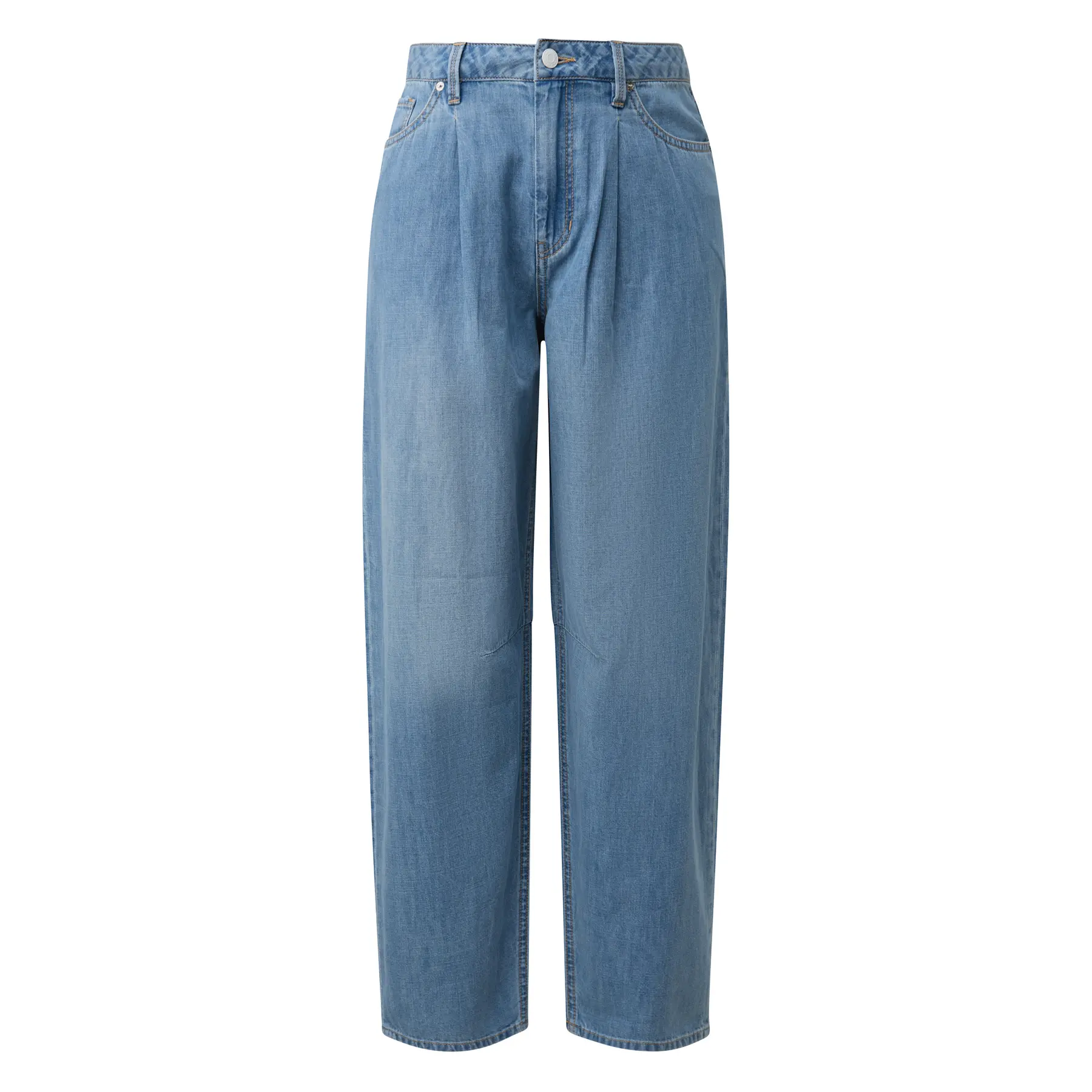 Hochtaillierte Jeans mit 5 Taschen für Frauen im Barrel-Look s.Oliver