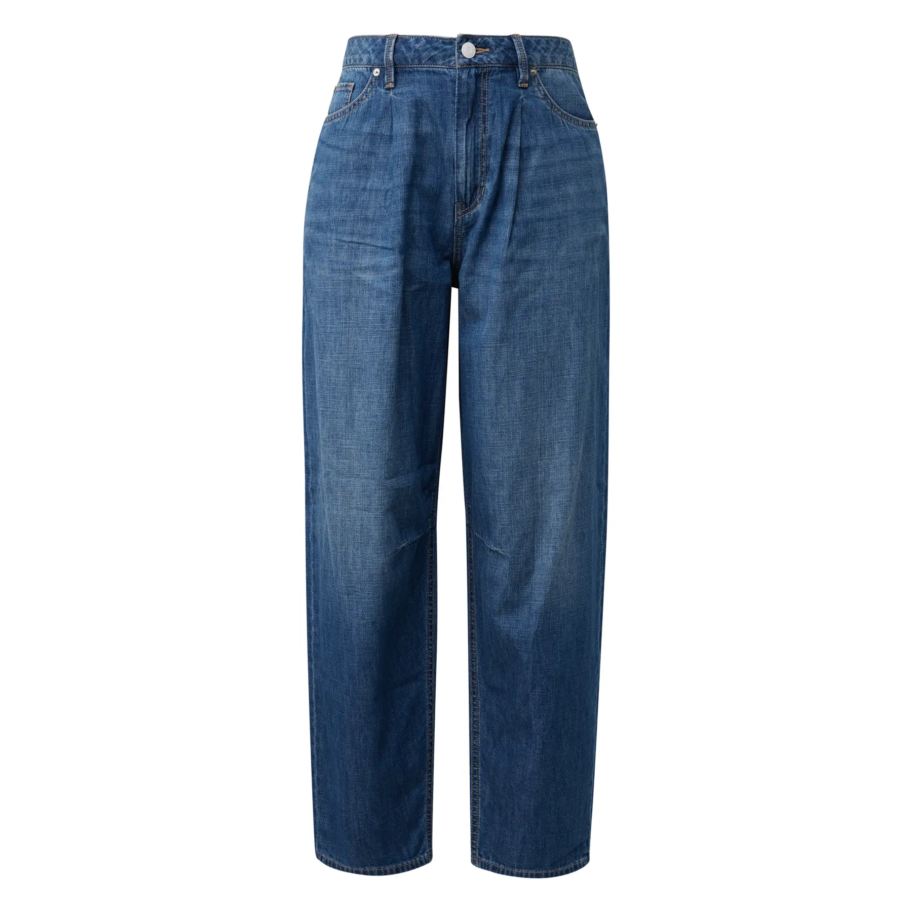 Hochtaillierte Jeans mit 5 Taschen für Frauen im Barrel-Look s.Oliver
