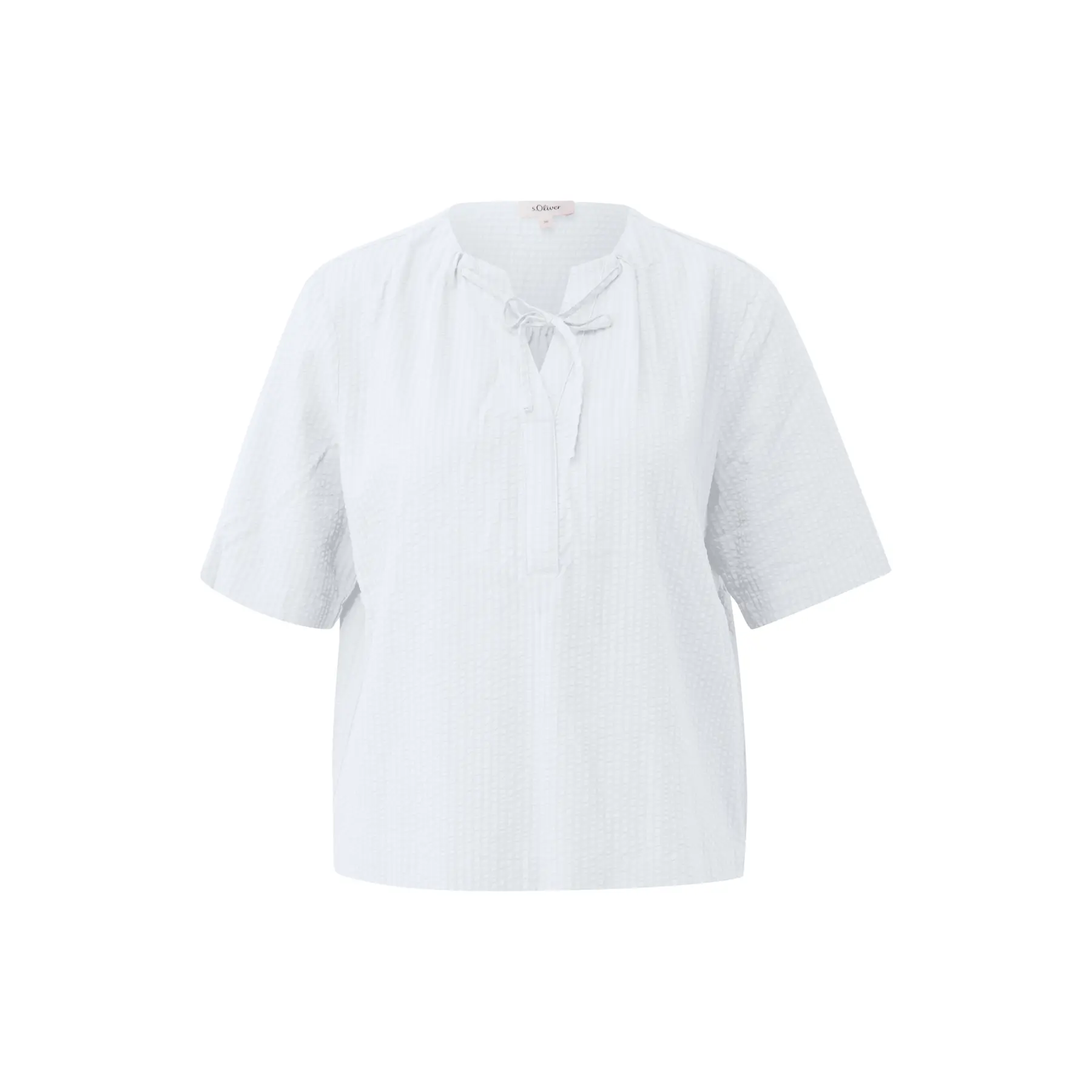 Fließende Bluse aus Viskosemix mit Raffung und ganzflächigem Druck Damen s.Oliver