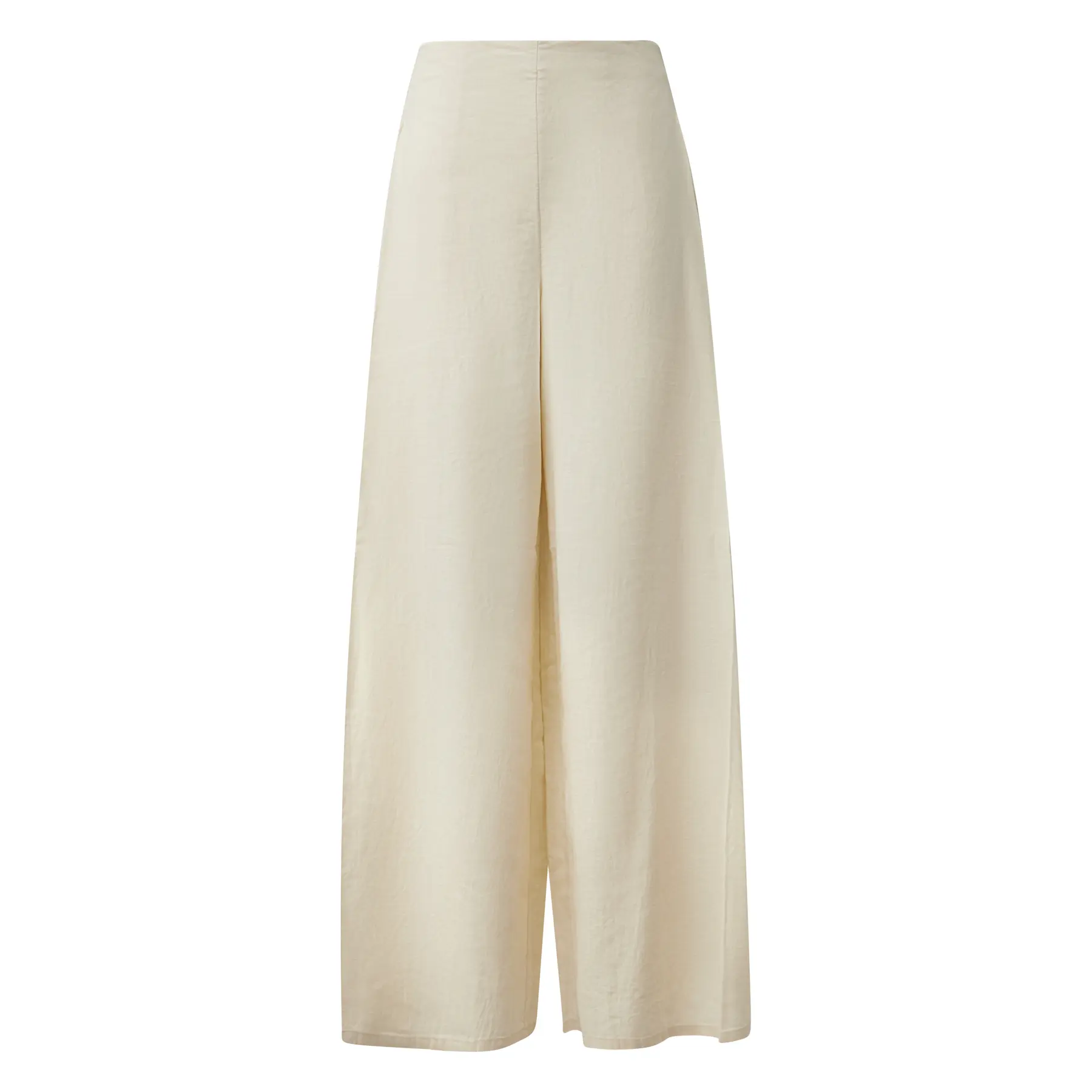 Hose aus Leinenmix mit elastischem Bund Hohe Taille Weite Beine Damen s.Oliver