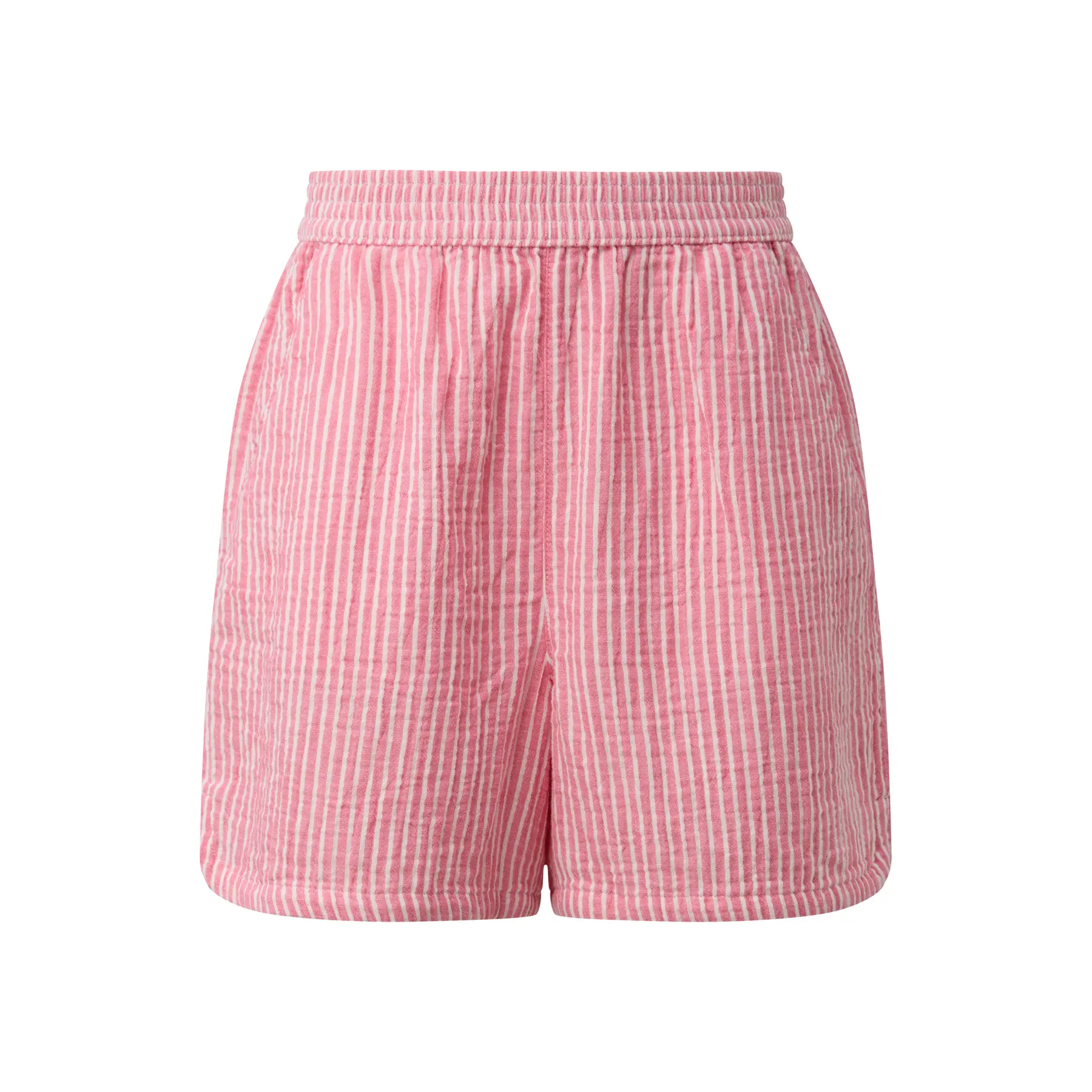 Streifenhose mit weitem Bein, elastischem Bund und seitlichen Taschen für Damen s.Oliver