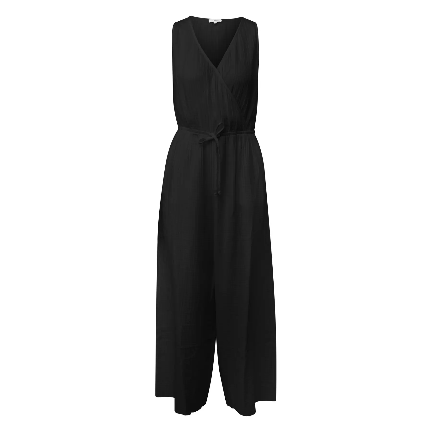Ärmelloser V-Ausschnitt-Jumpsuit mit Raffung für Damen s.Oliver