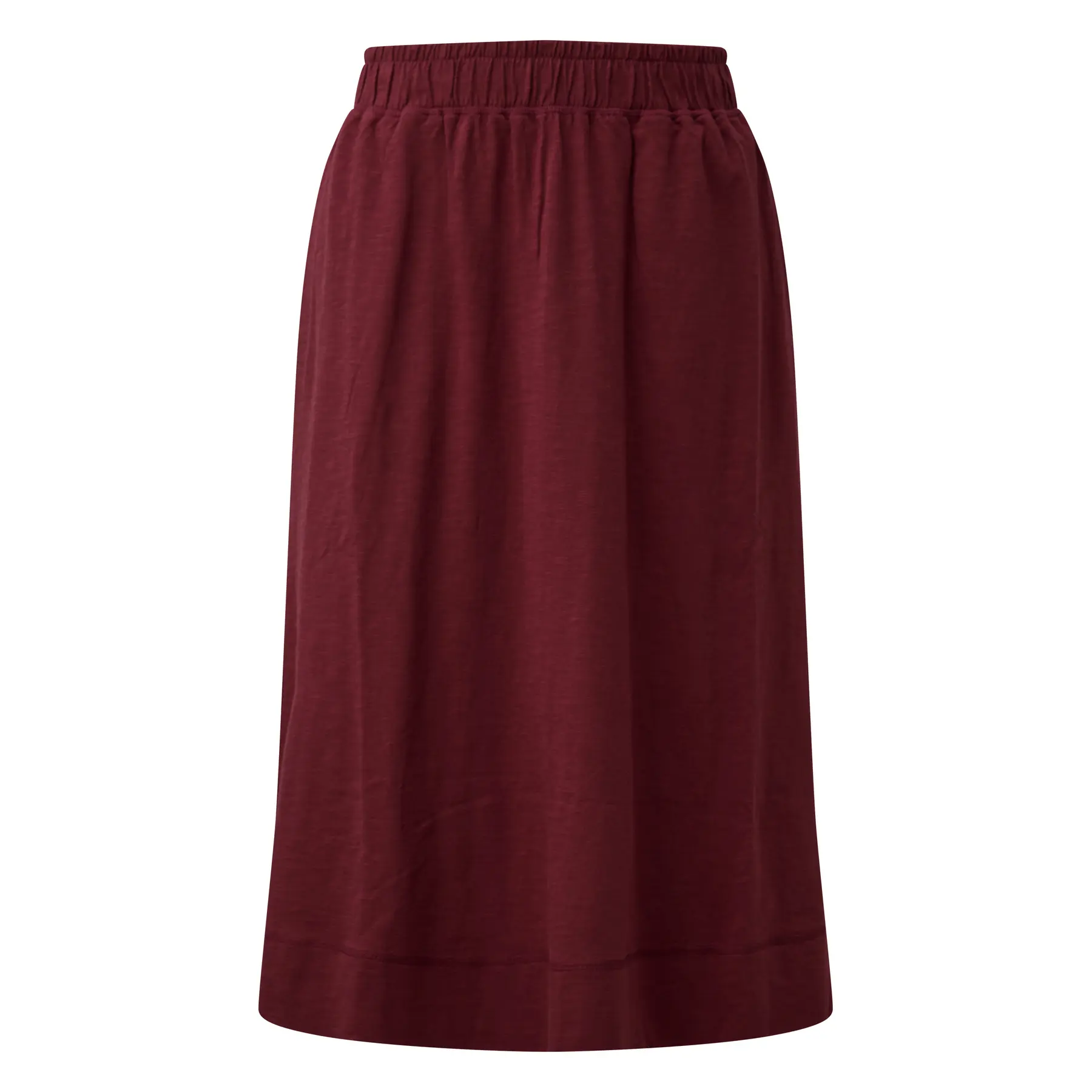 Womens Soft Jersey Midi Skirt With Elasticated Waist And Fringed Hem S.Oliver