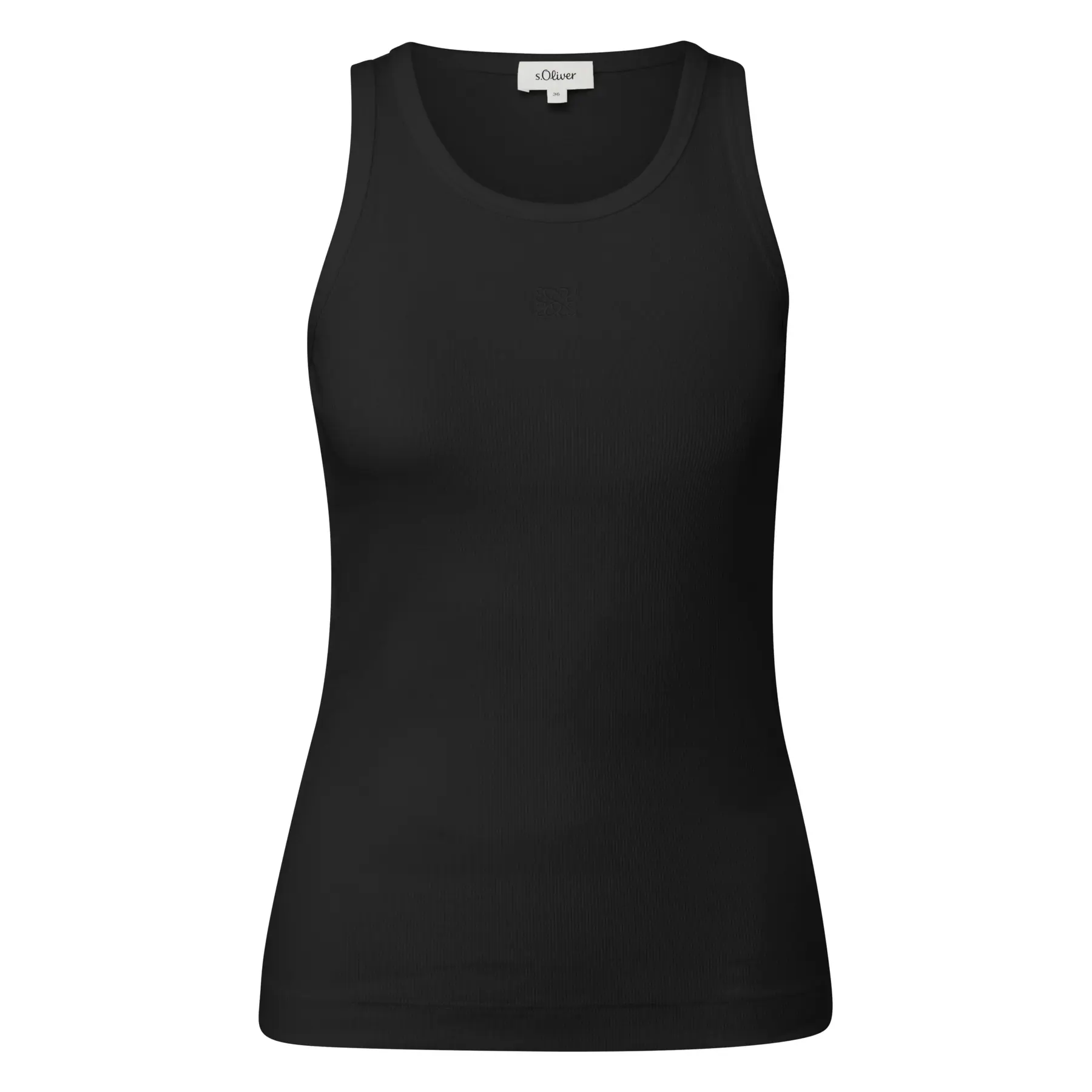 Slim-Fit T-Shirt mit Stickerei und Streifen Rundhalsausschnitt Schnitt slim Damen s.Oliver