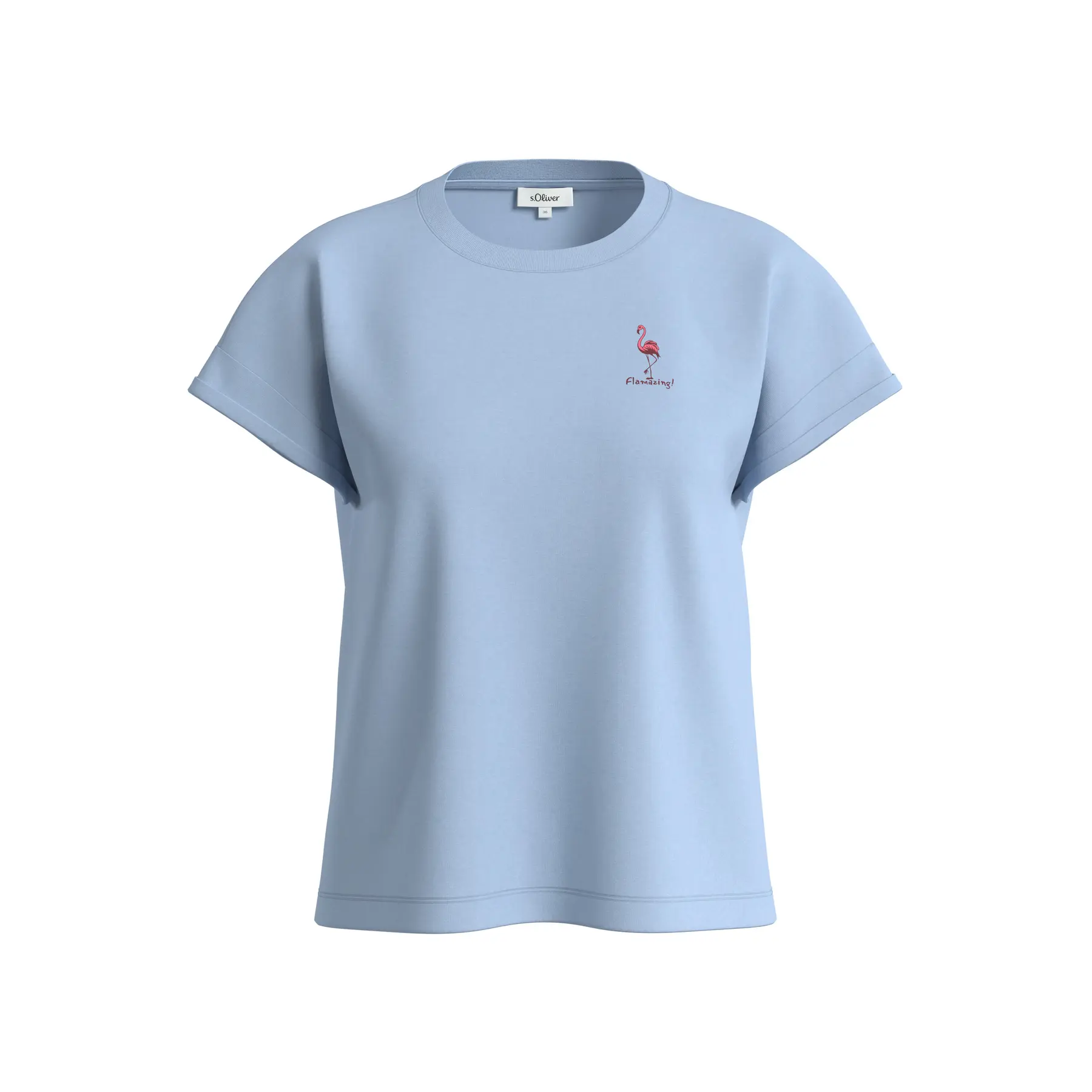 Ärmellos Shirt aus Baumwoll-Jersey mit Druck vorne Damen s.Oliver