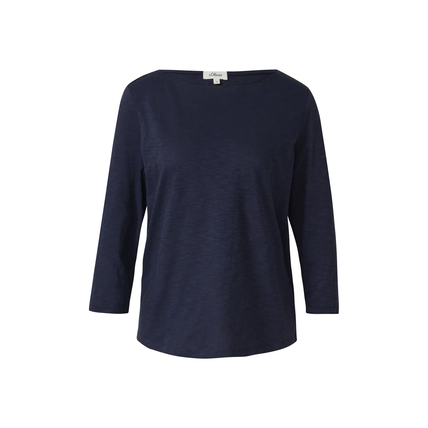 T-Shirt mit flammiertem Strick und 3/4-Ärmeln für Damen s.Oliver