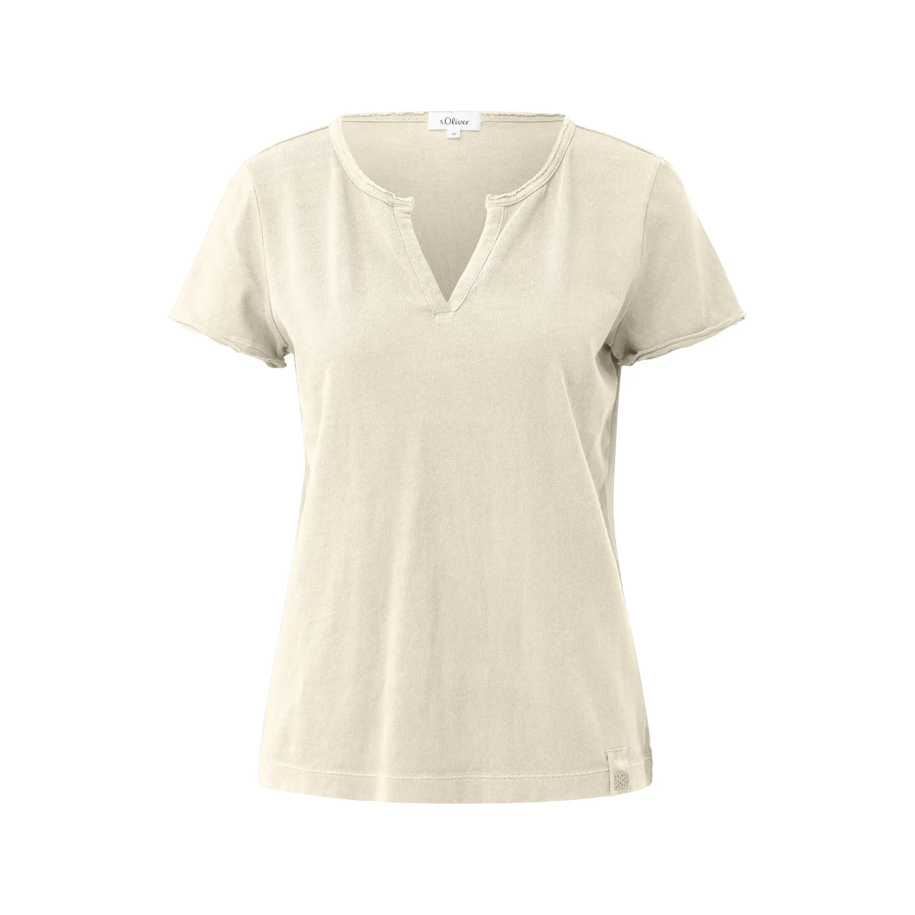 T-shirt classico lavato a pezzi donna