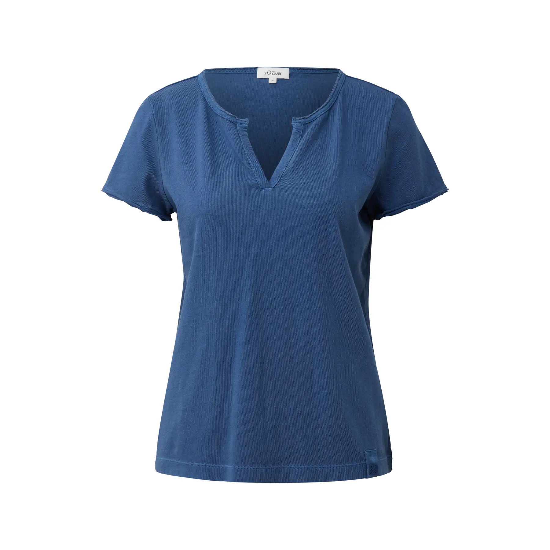 T-shirt classico lavato a pezzi donna