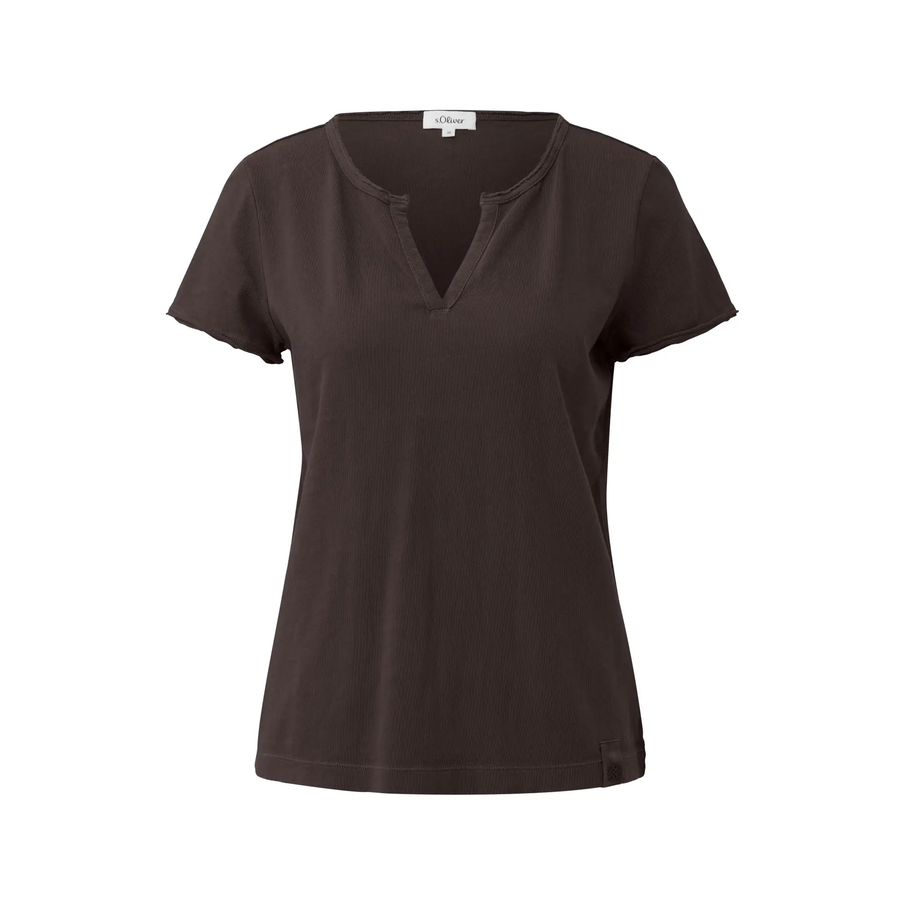 T-shirt classico lavato a pezzi donna