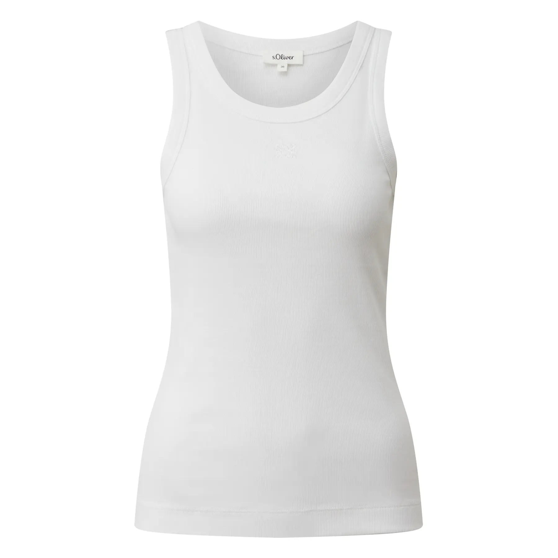 T-shirt slim fit ricamato taglia donna