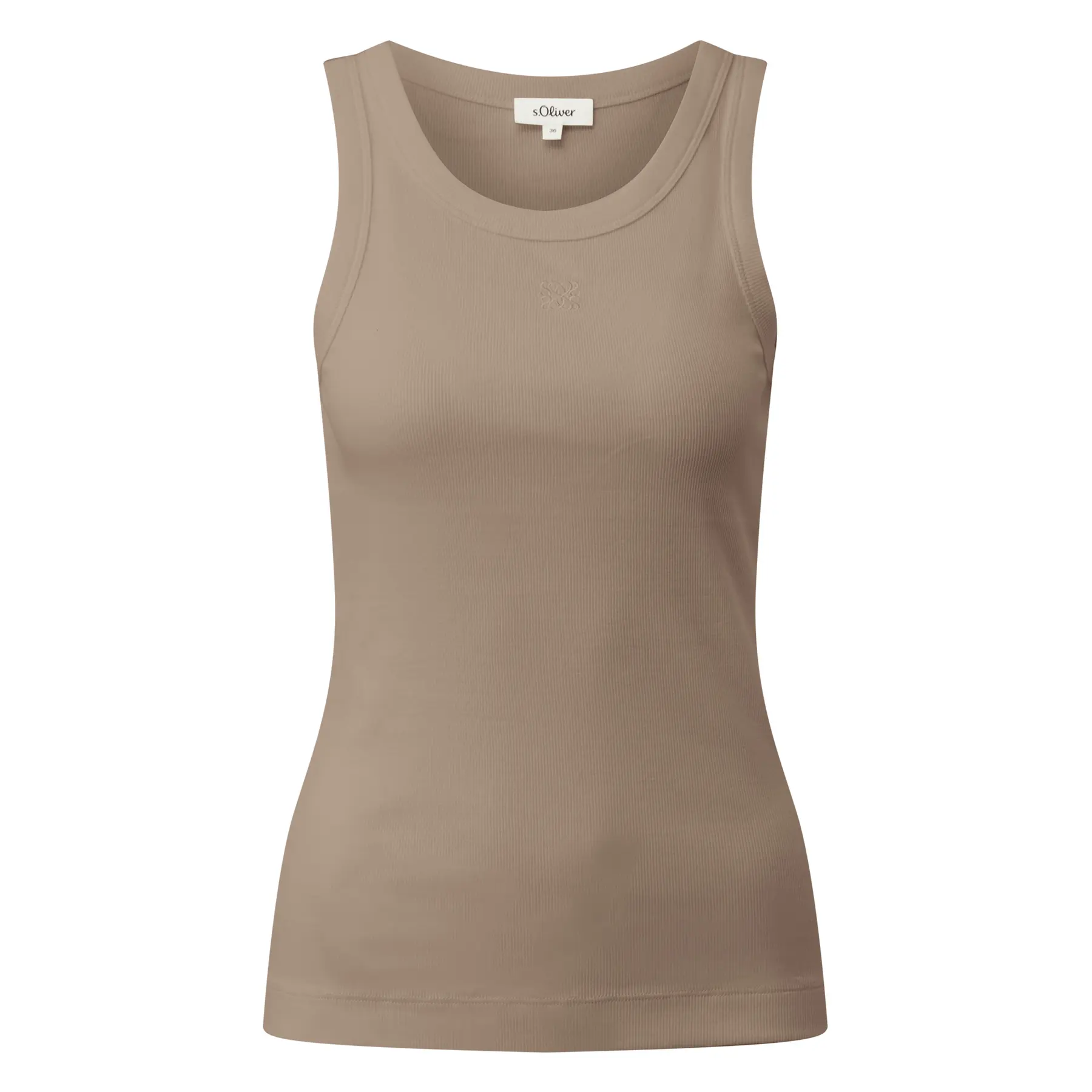 T-shirt Slim Fit T-Shirt con Ricamo col rond taglio slim donna