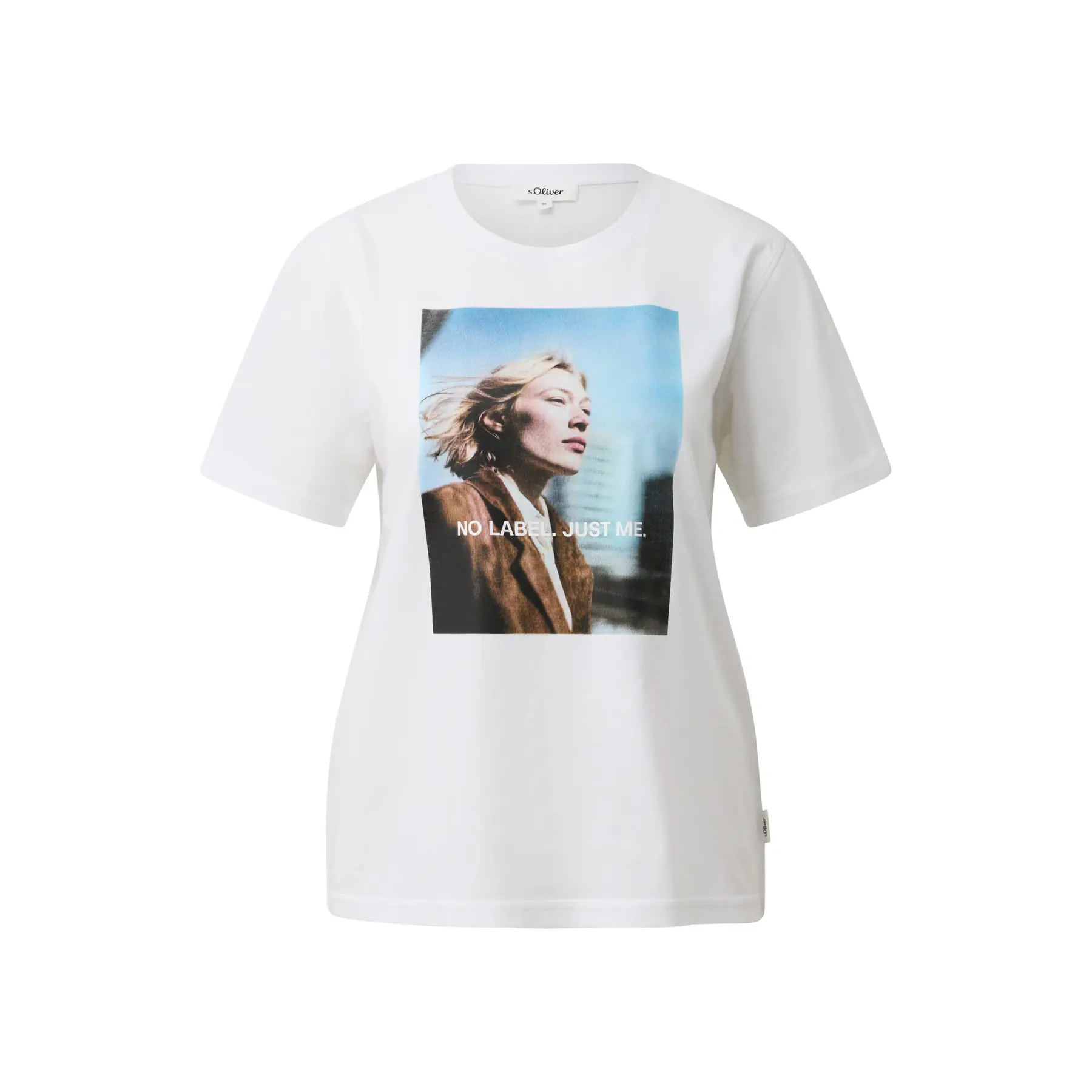 T-shirt taglio rilassato con stampa frontale donna