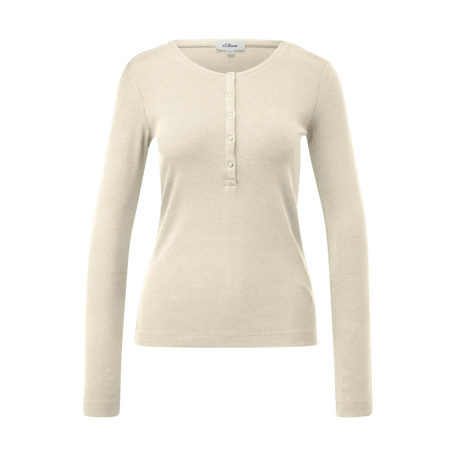 T-shirt aderente con bottoni a pressione donna