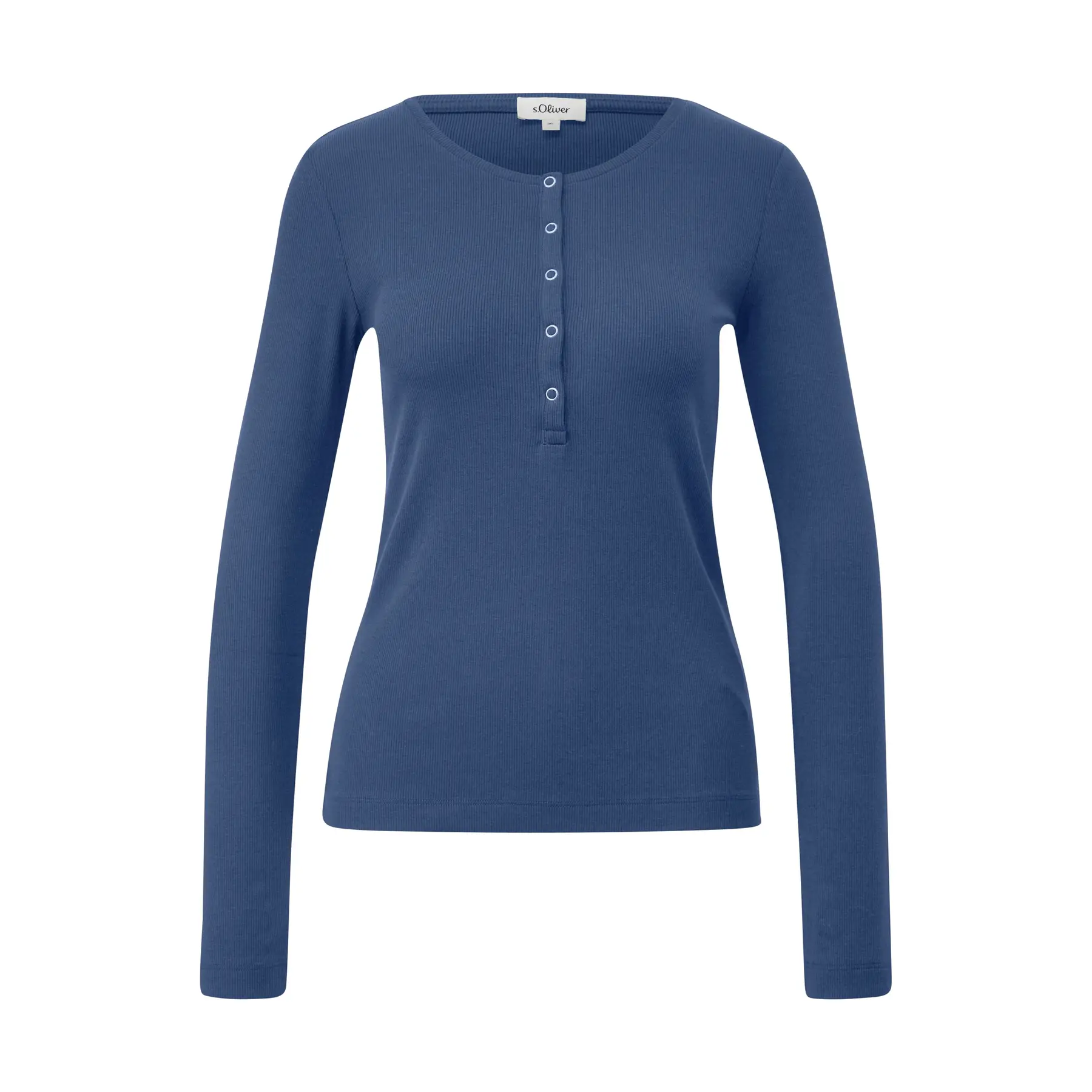 T-shirt aderente con bottoni a pressione donna