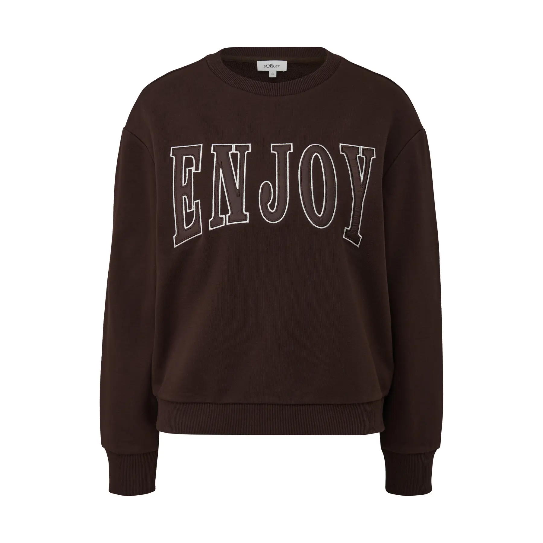 Gedrukt Sweatshirt vooraan Casual Pasvorm Dames s.Oliver