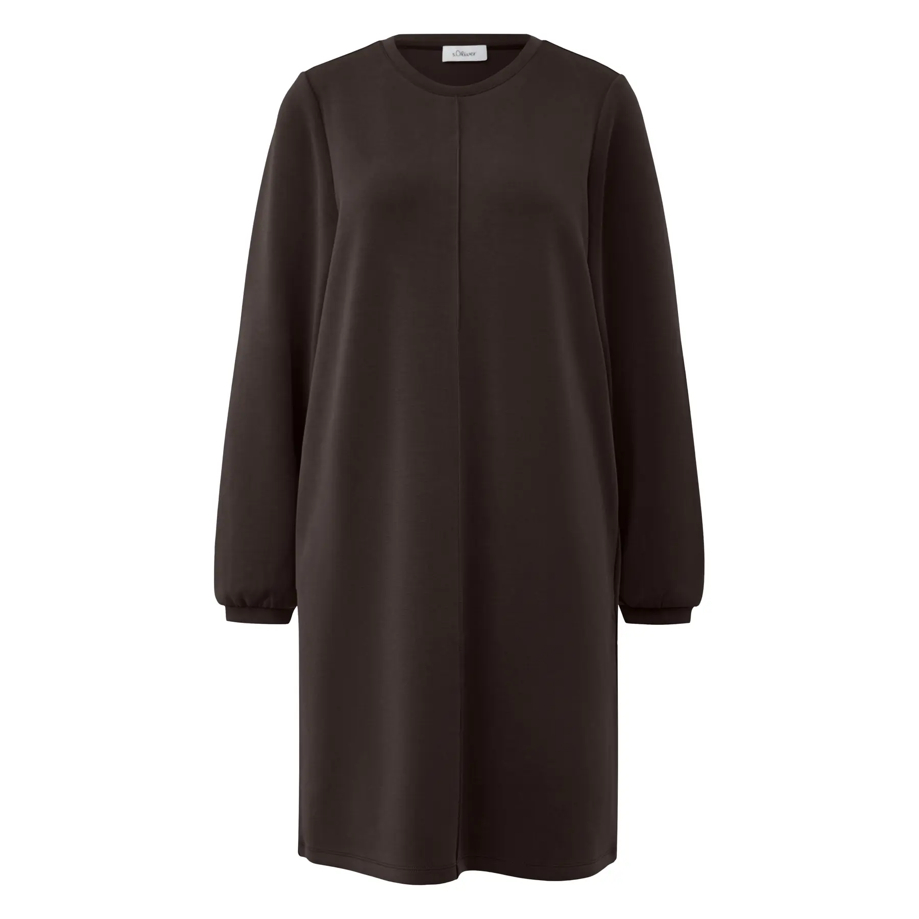Klassische Damenkleid mit Puffärmeln und Falten s.Oliver