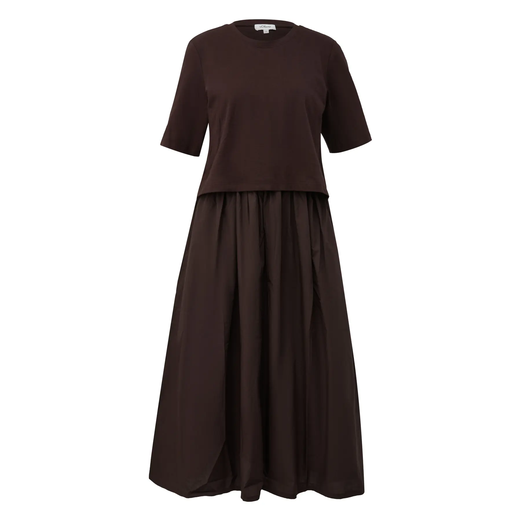 Lange Kleid mit unsichtbaren Taschen, lässiger Schnitt, Damenstil s.Oliver