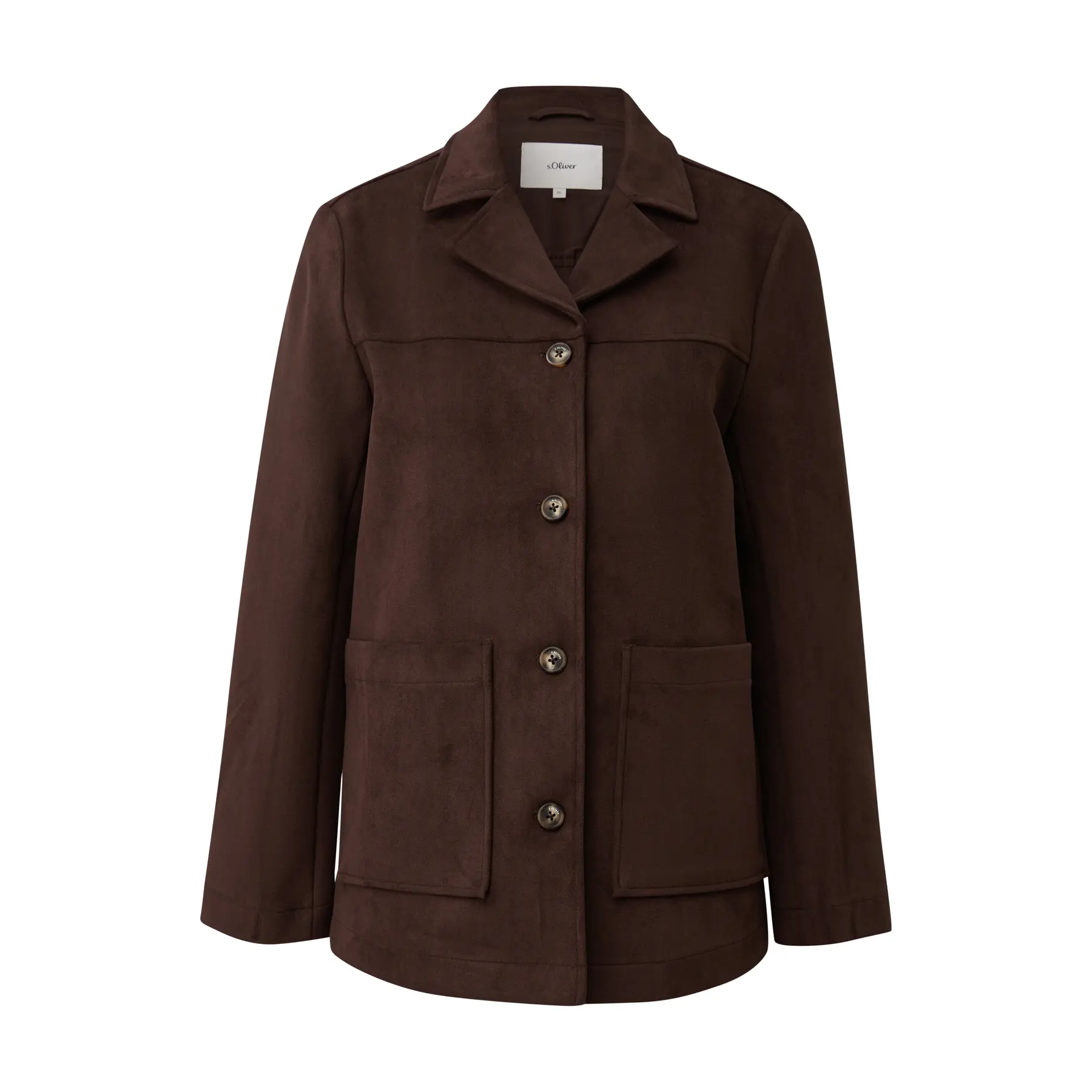 Lässige Jacke mit Reverskragen und Knöpfen für Frauen s.Oliver