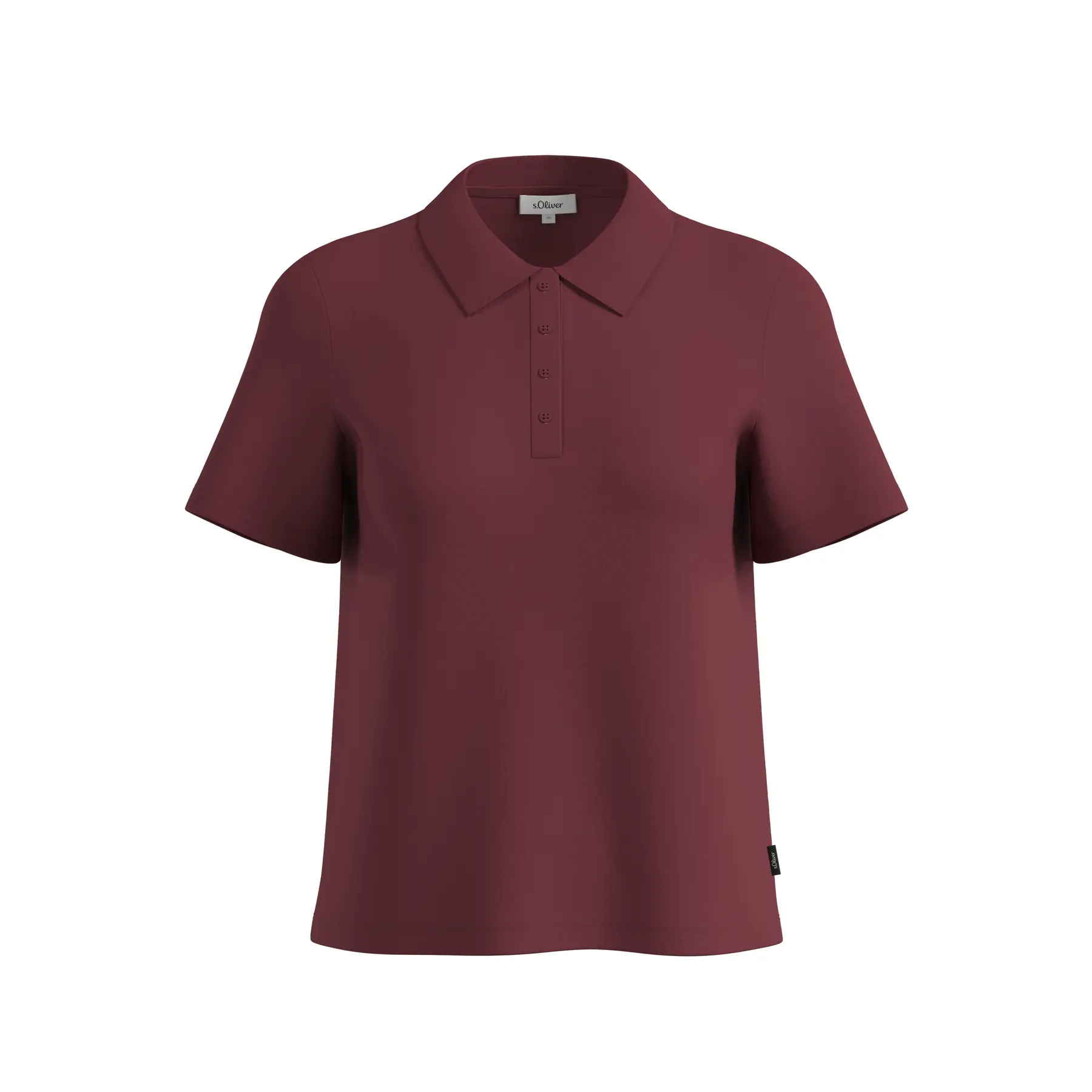Piqué Poloshirt mit Etikett Damen s.Oliver