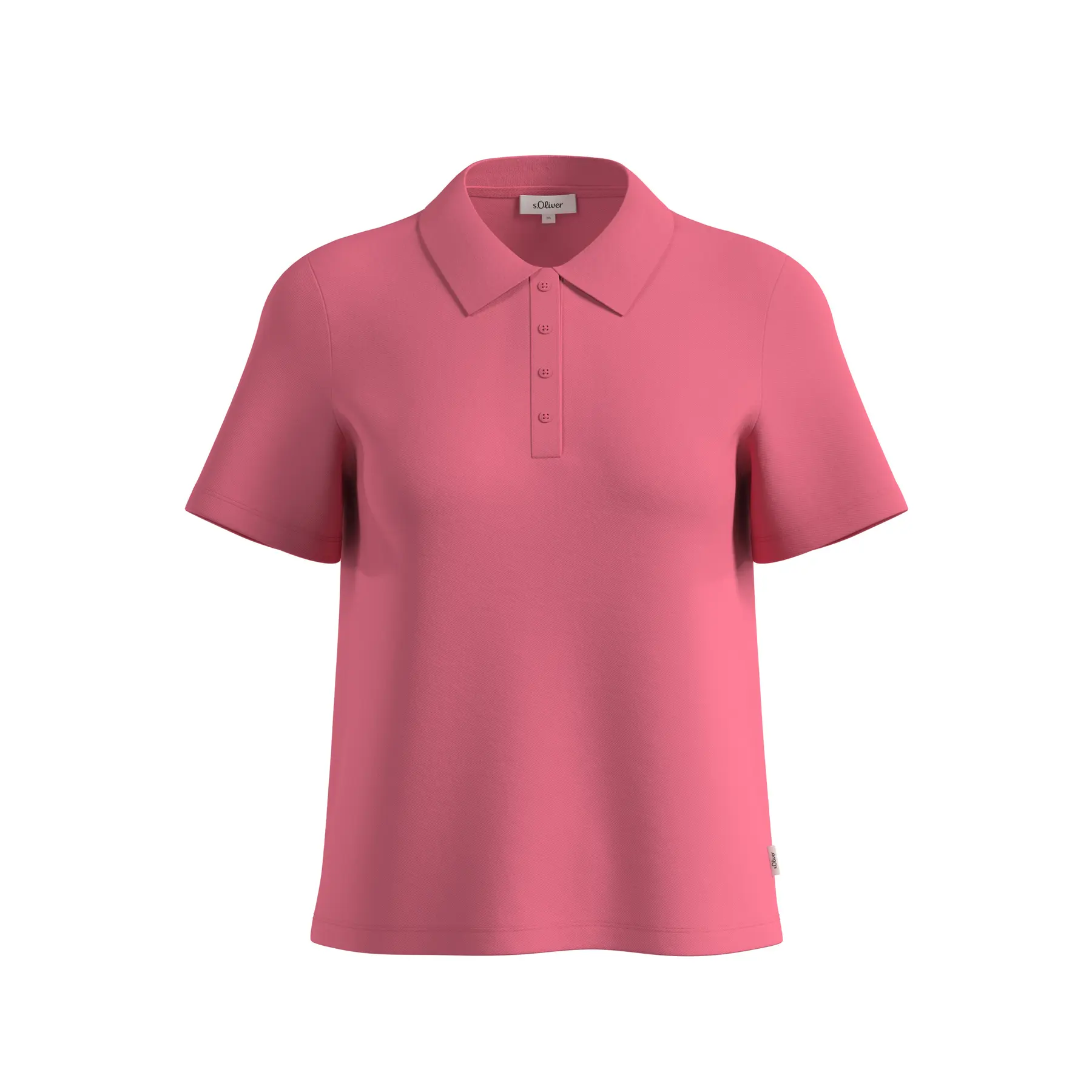 Piqué Poloshirt mit Etikett Damen s.Oliver