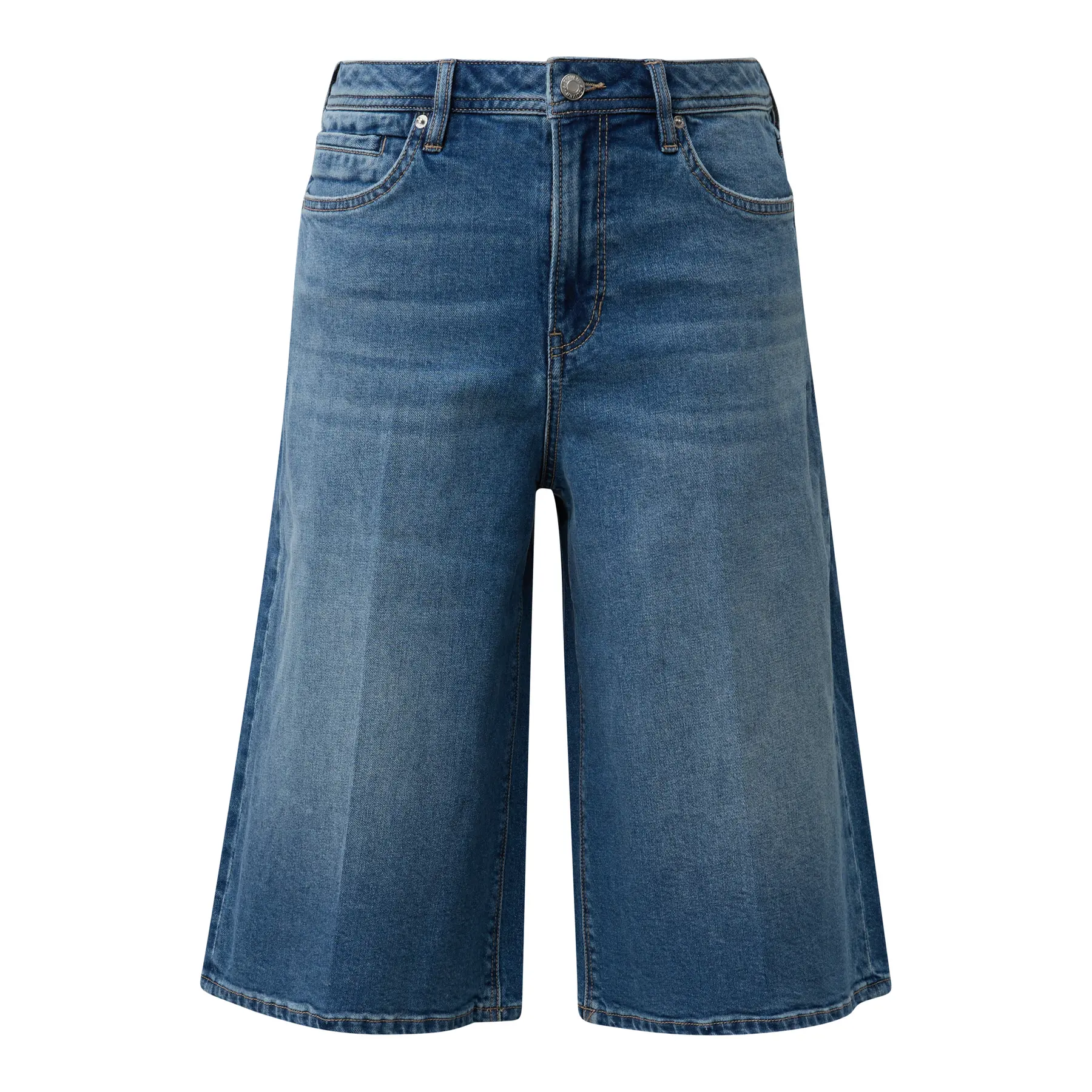 Regular Fit Mid Rise Wide Leg Lichte Elastische Jeans Dames s.Oliver Suri