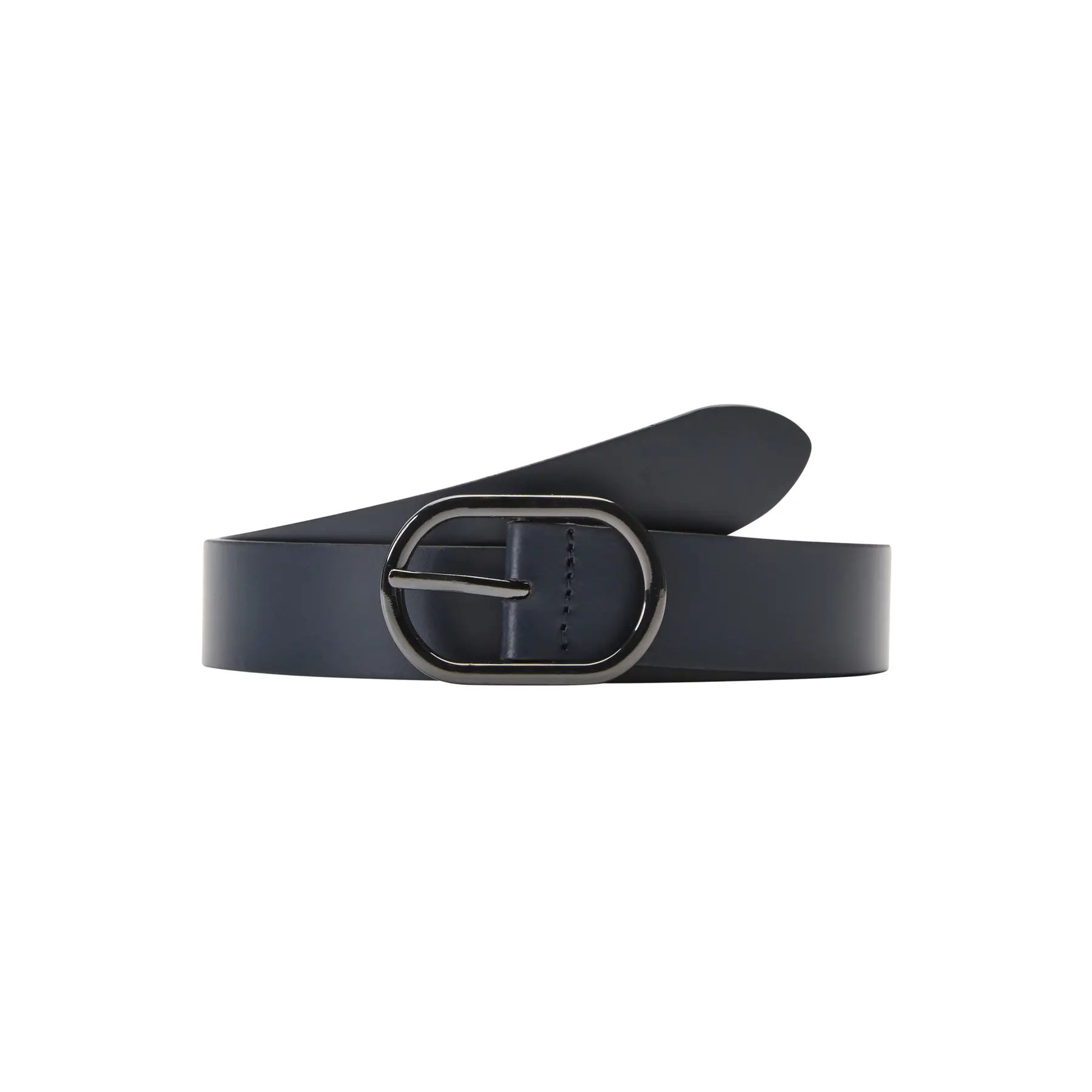 Cintura in pelle liscia con logo donna