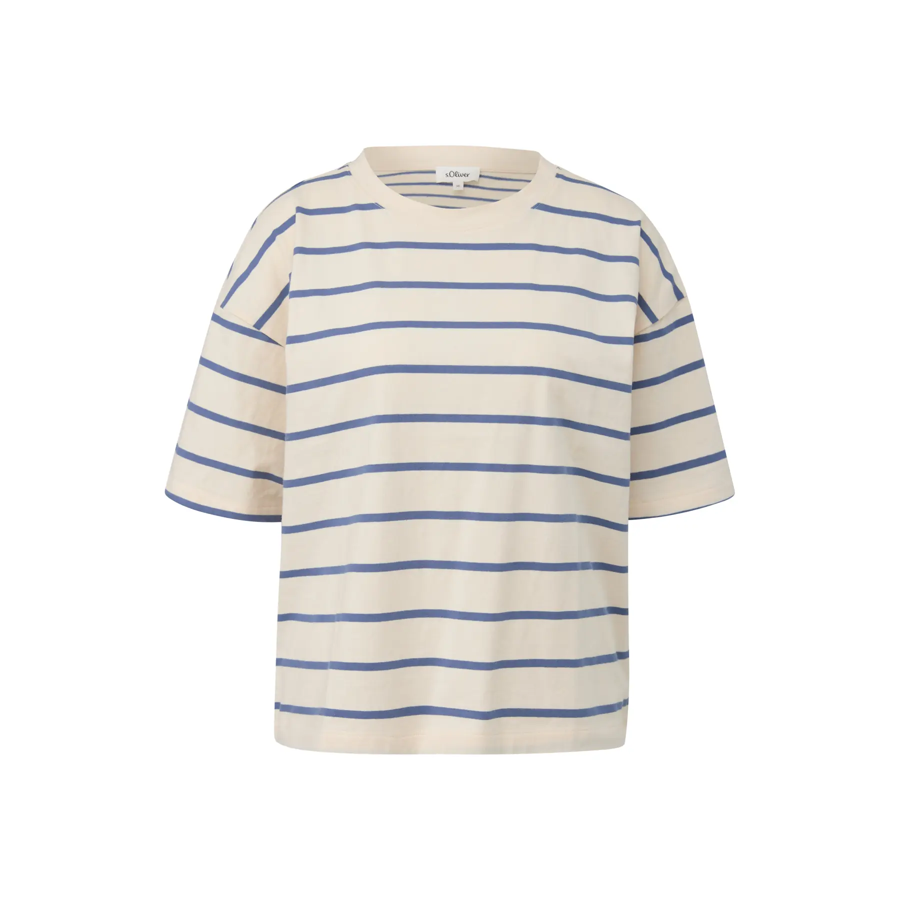 T-shirt a righe taglio casual donna