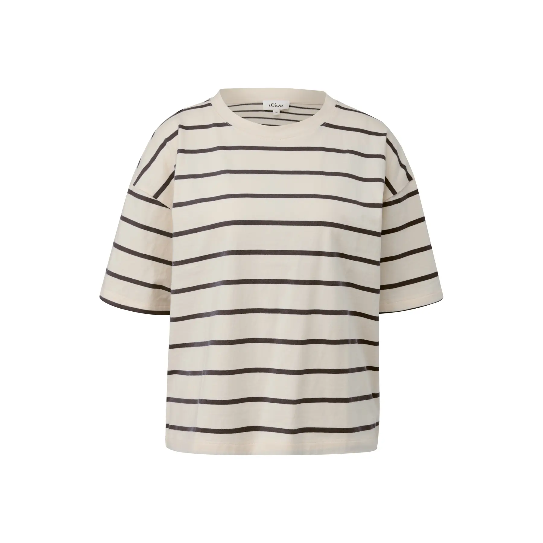 T-shirt a righe taglio casual donna