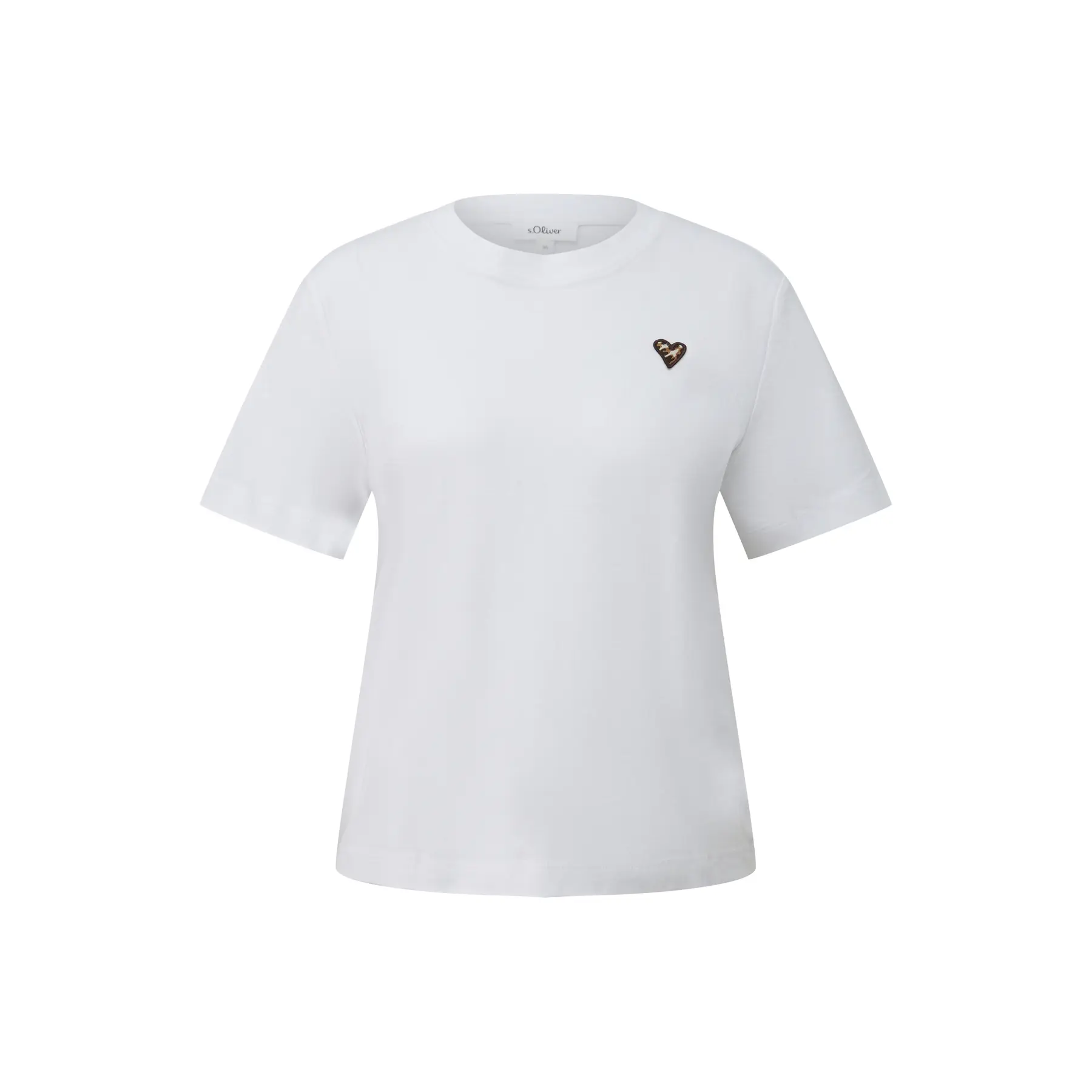 T-shirt con illustrazione taglio classico donna