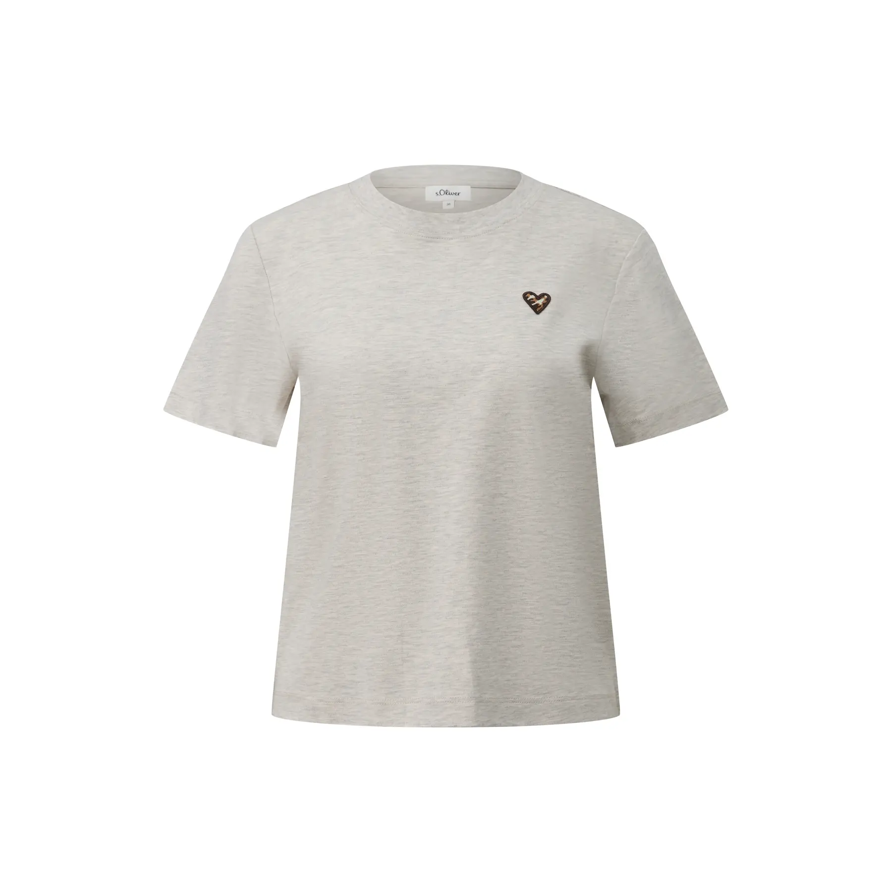 T-shirt met illustratie normale pasvorm dames s.Oliver