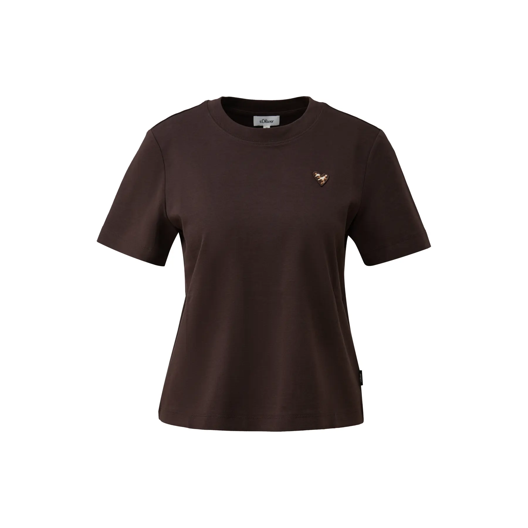 T-shirt con illustrazione taglio classico donna