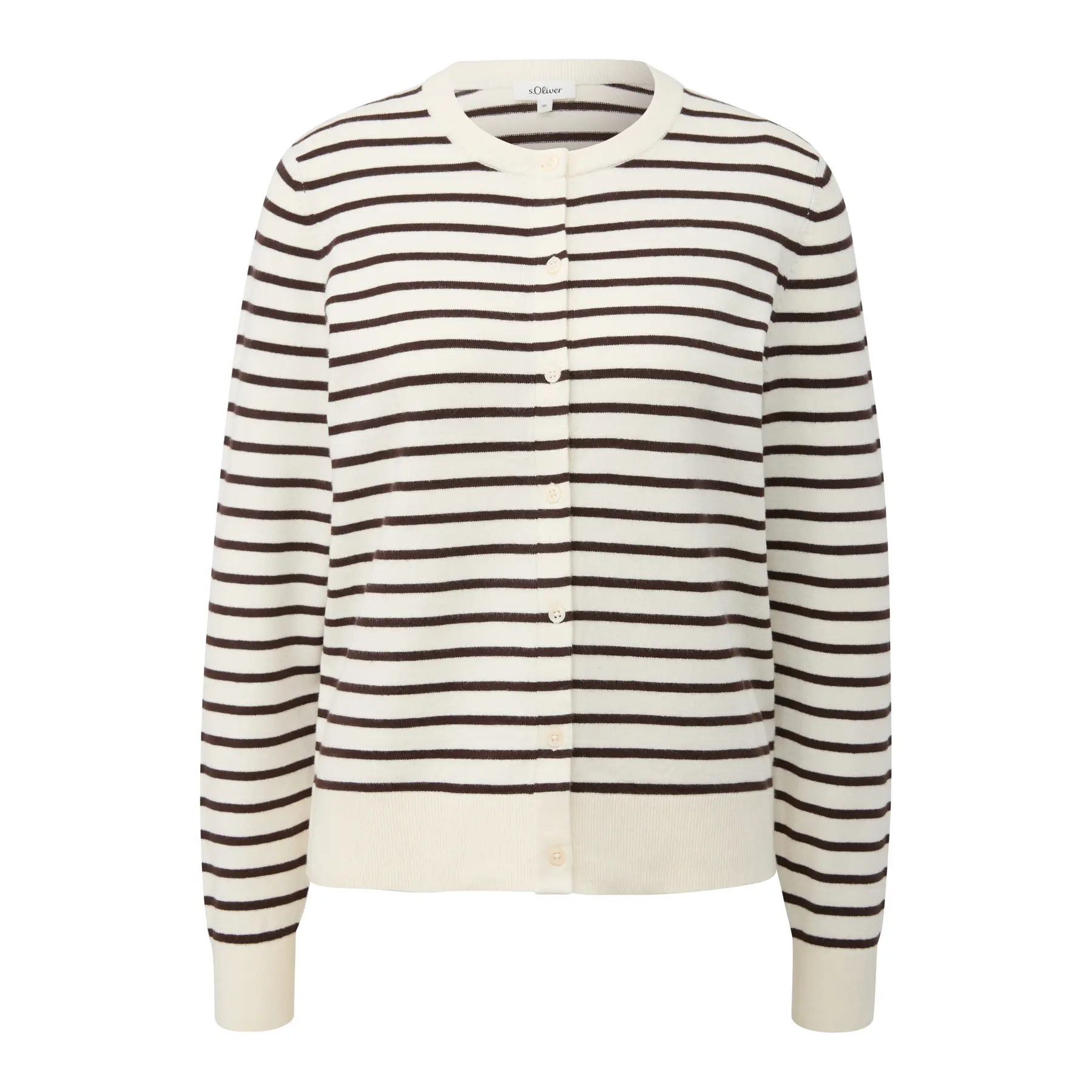 Klassischer Schnitt Cardigan mit Knopfleiste Damen s.Oliver