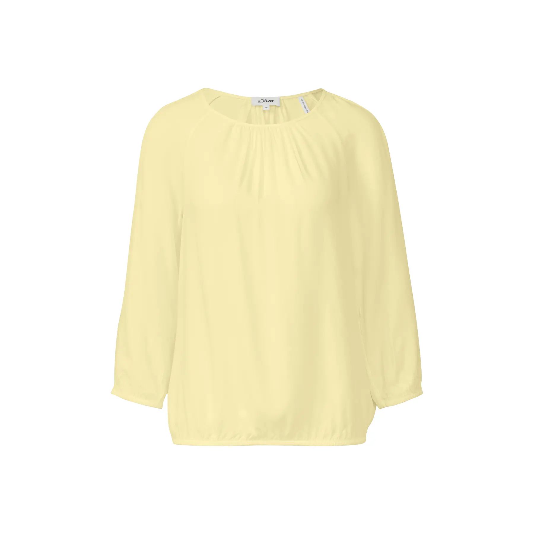 Bluse aus strukturiertem Viskose mit Rüschendetails Damen s.Oliver