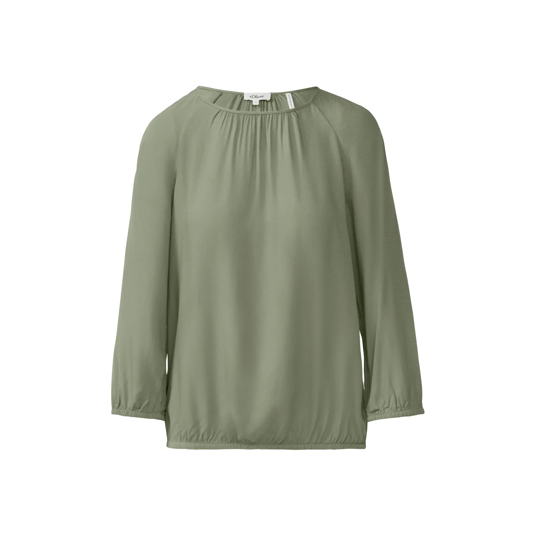 Bluse aus strukturiertem Viskose mit Rüschendetails Damen s.Oliver