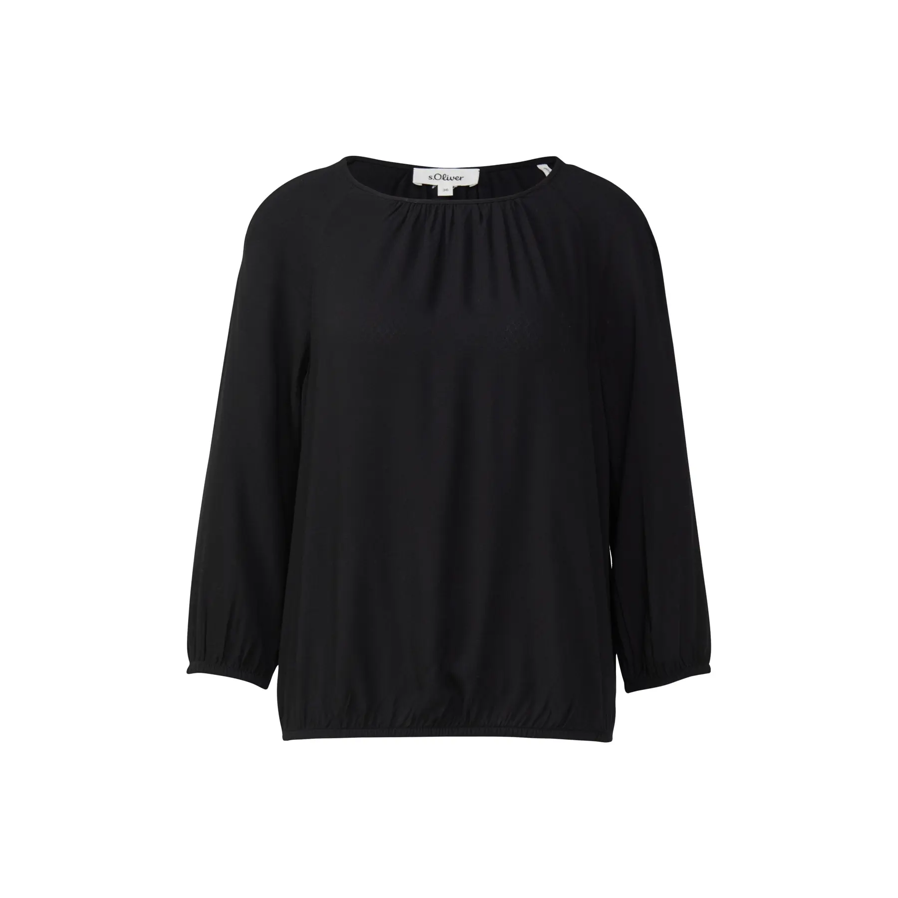 Bluse aus strukturiertem Viskose mit Rüschendetails Damen s.Oliver