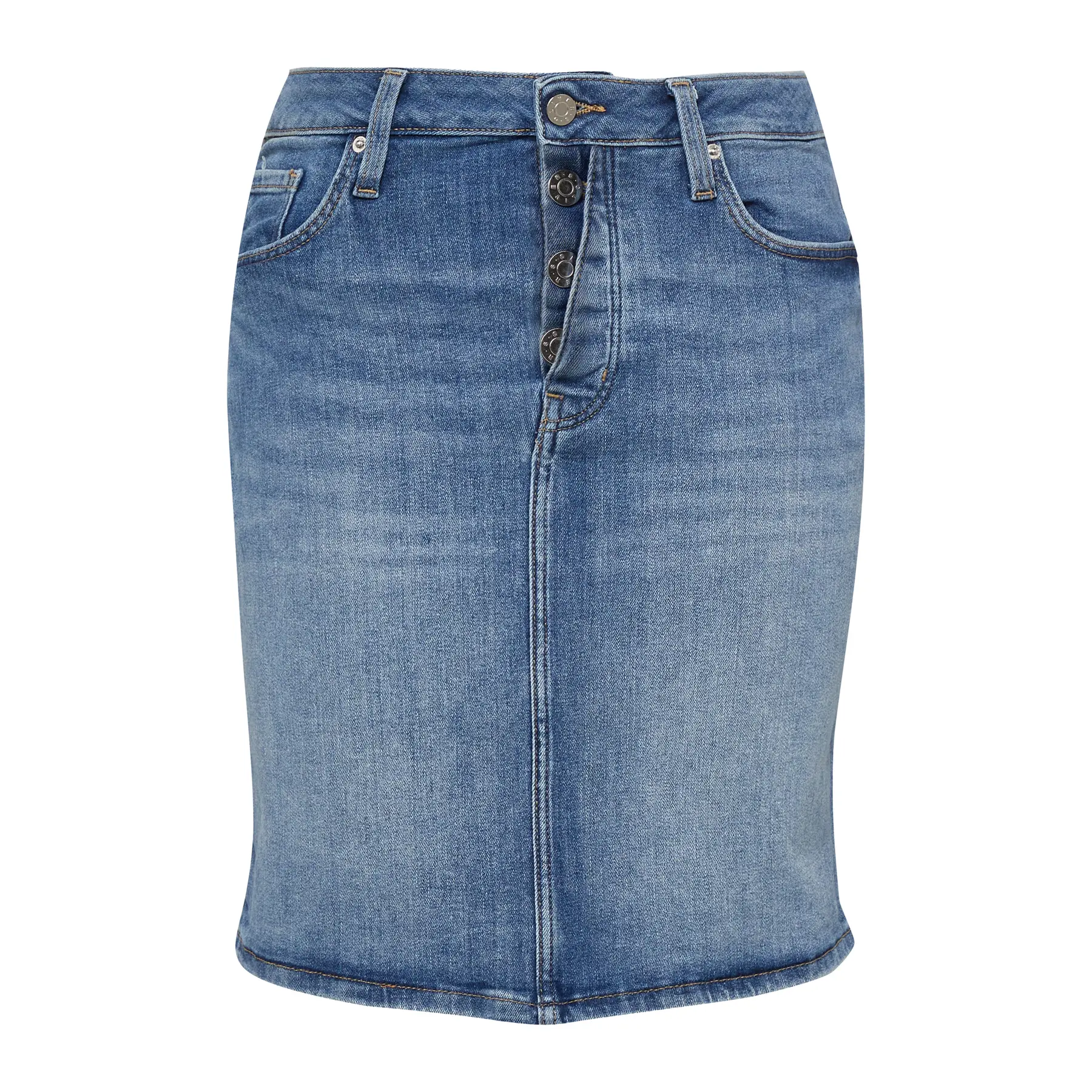Kurze Jeansrock mit Knopfdetails Damen s.Oliver