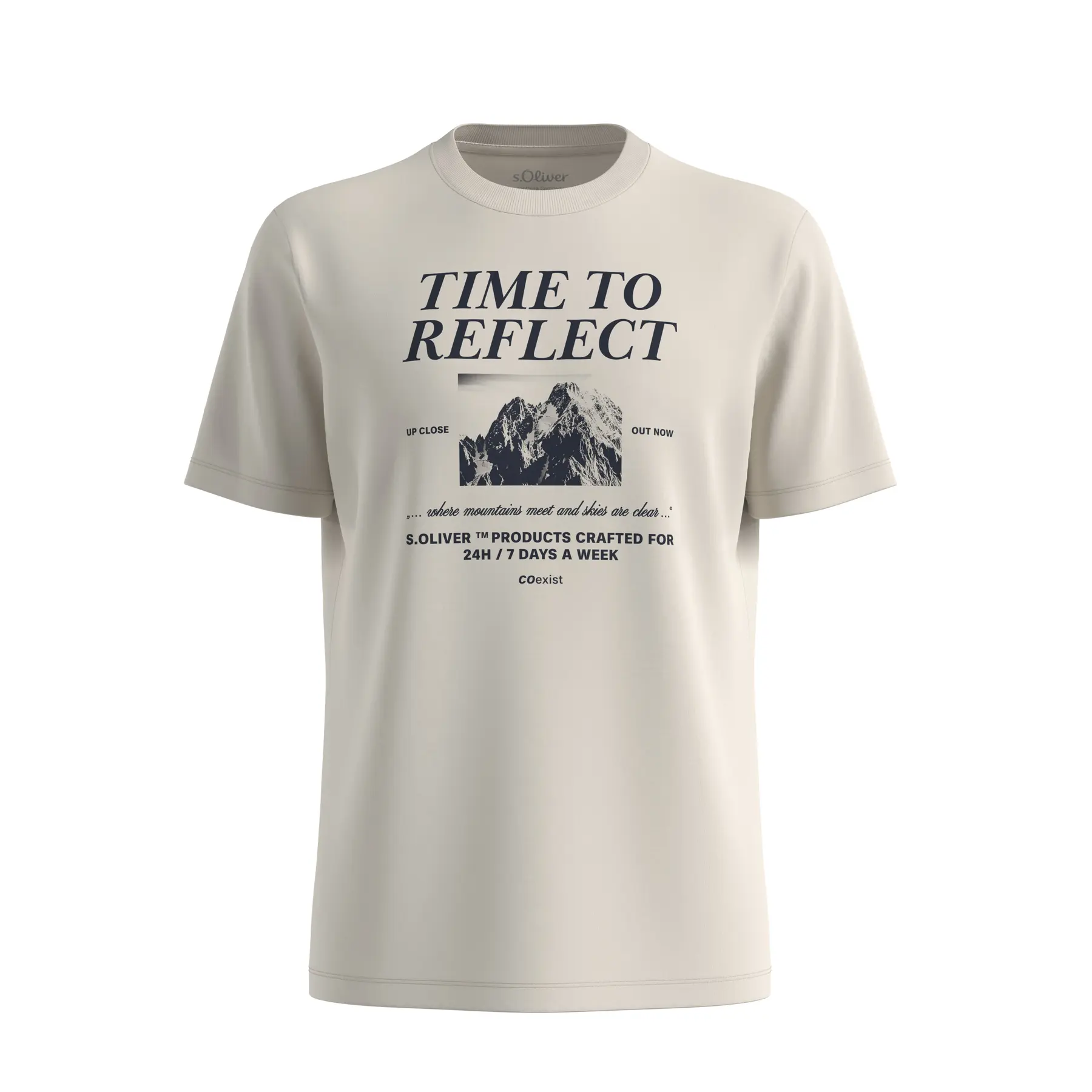 Katoenen T-shirt met bedrukte art op de voorkant s.Oliver