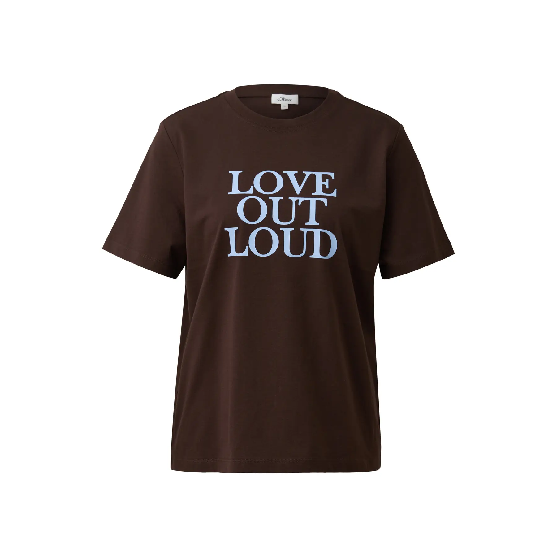 T-shirt stampato davanti taglio casual donna