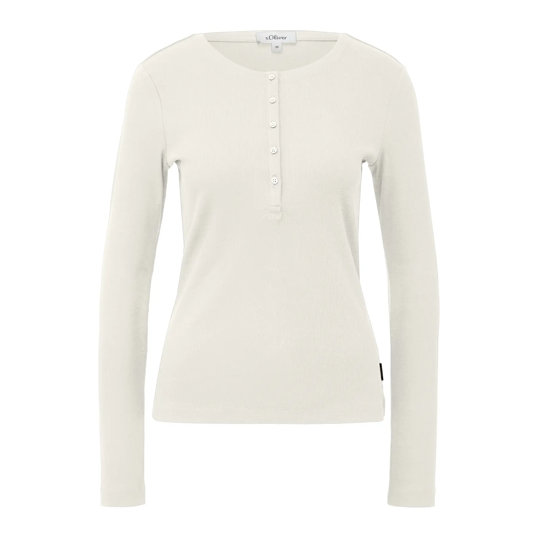 T-shirt aderente con bottoni donna