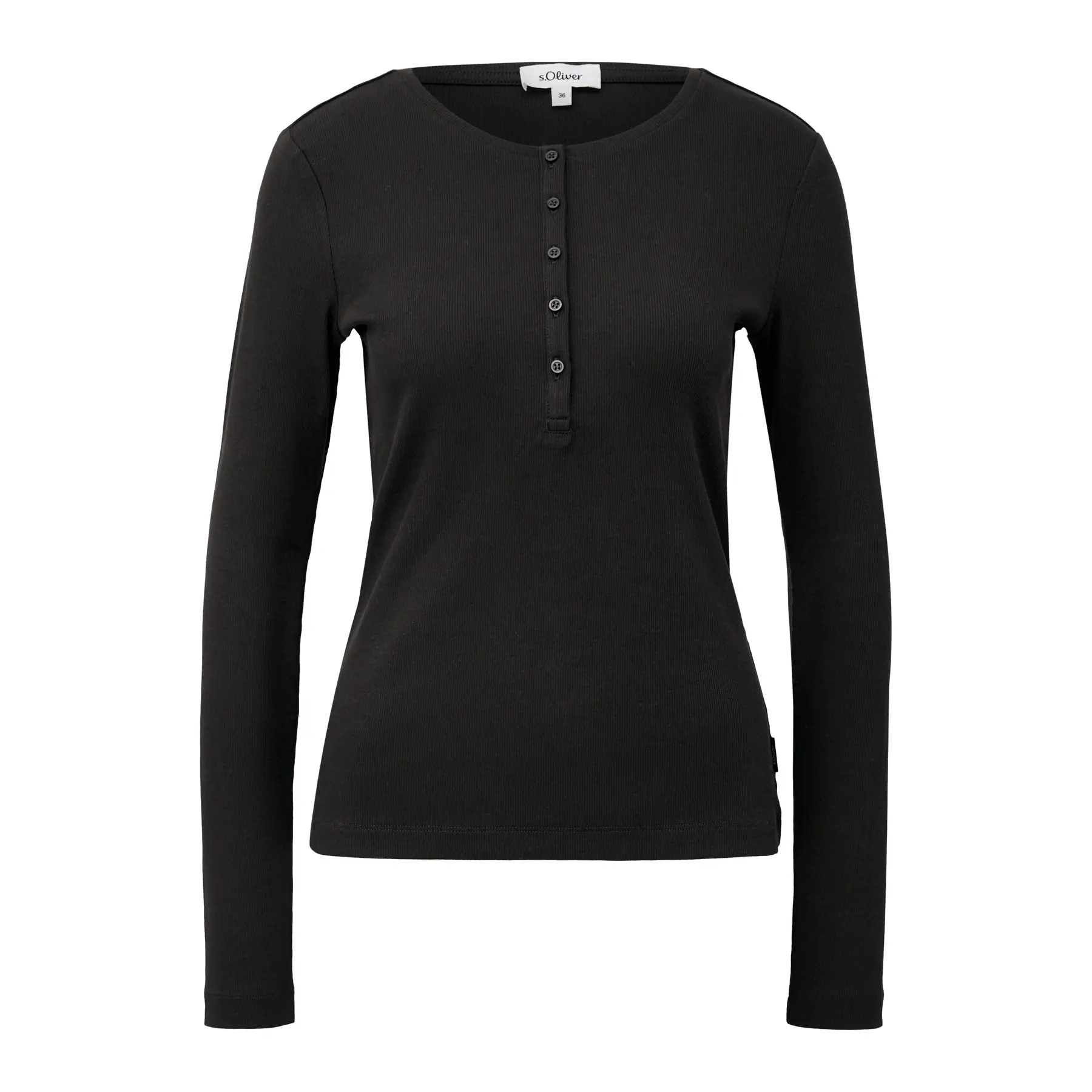 T-shirt aderente con bottoni donna