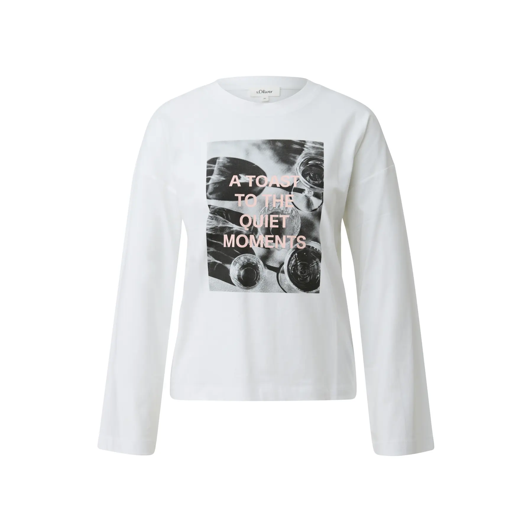 T-shirt con stampa fotografica taglio casual donna