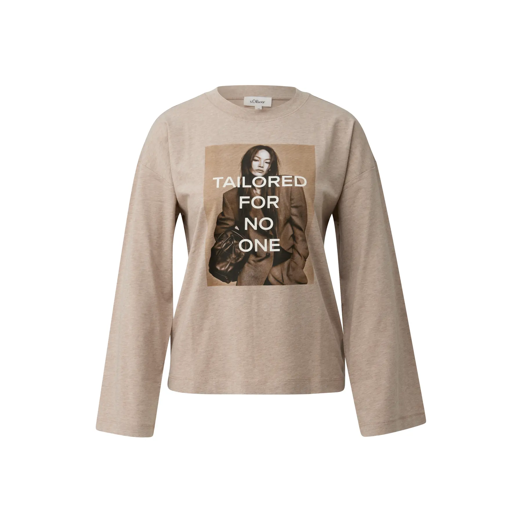 T-shirt con stampa fotografica taglio casual donna