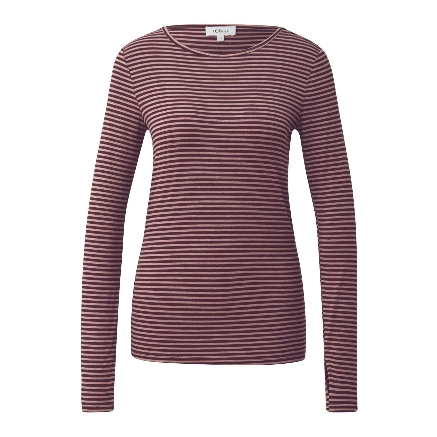 T-shirt a maniche lunghe slim fit in jersey morbido donna