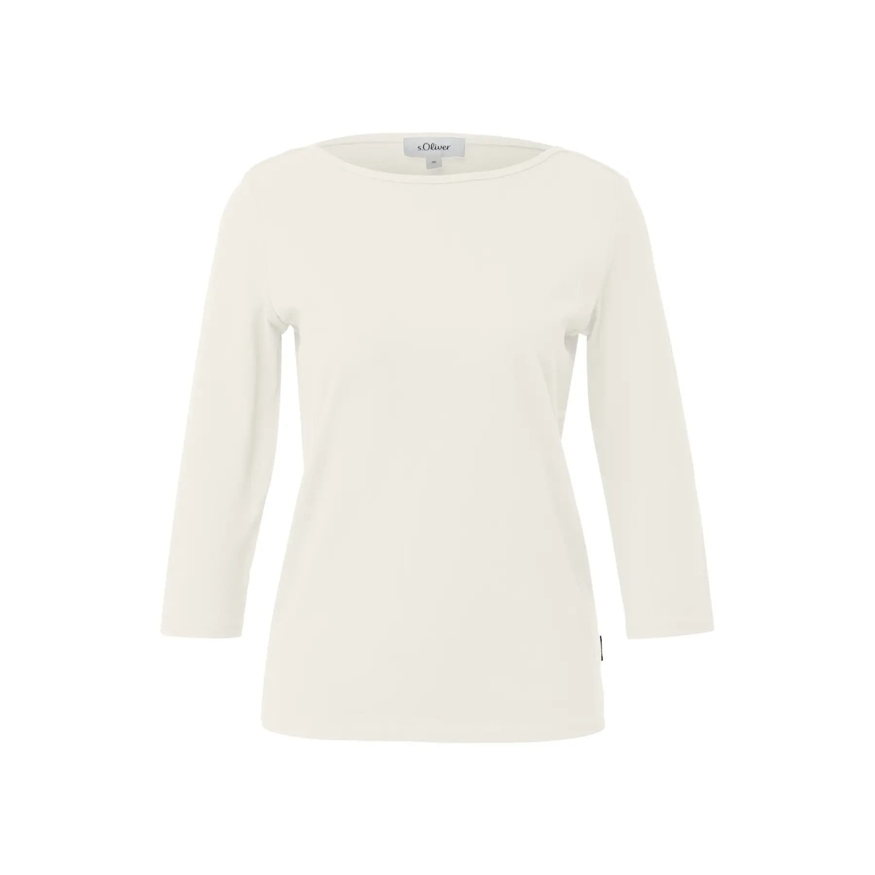 T-shirt a maniche bateau slim fit donna