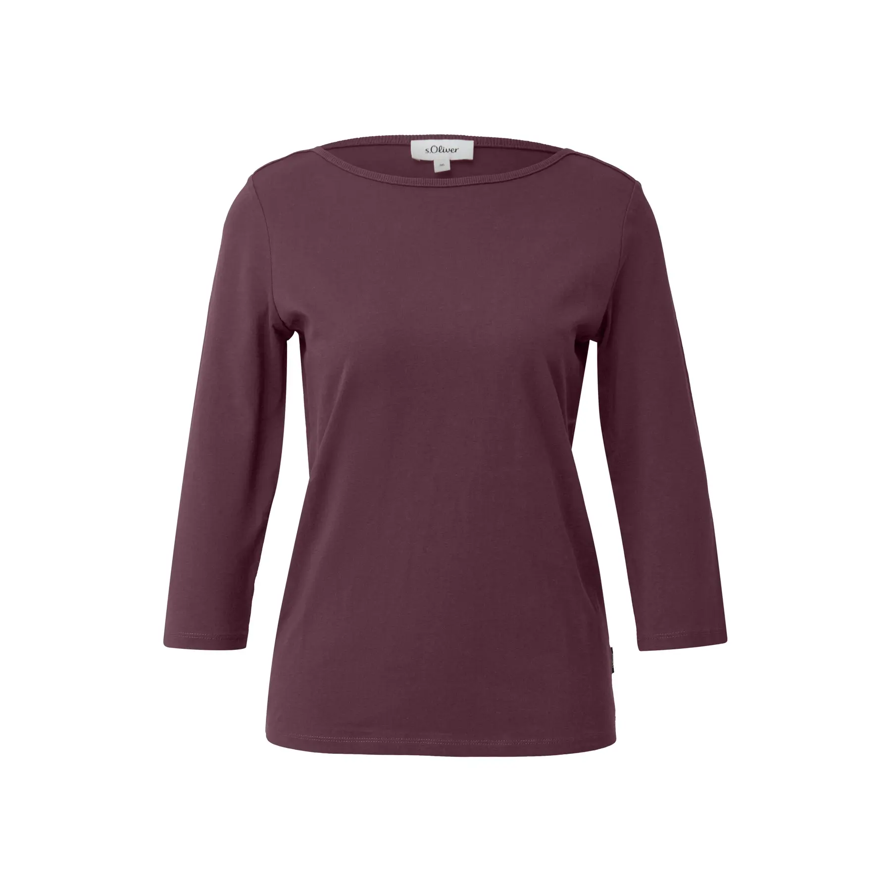T-shirt a maniche bateau slim fit donna