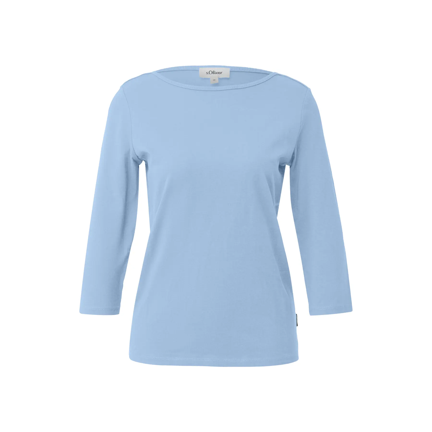 T-shirt a maniche bateau slim fit donna