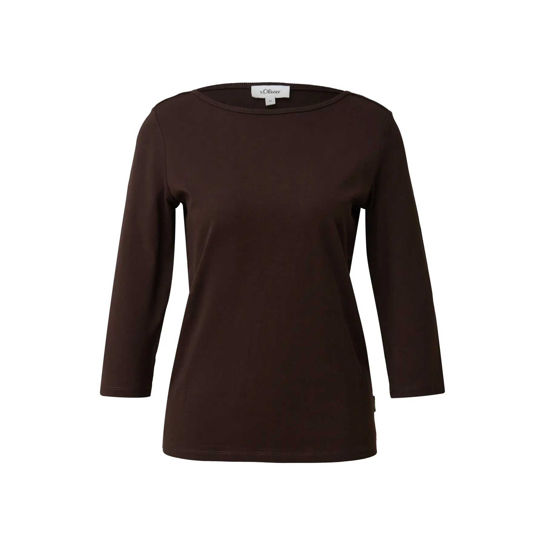 T-shirt a maniche bateau slim fit donna