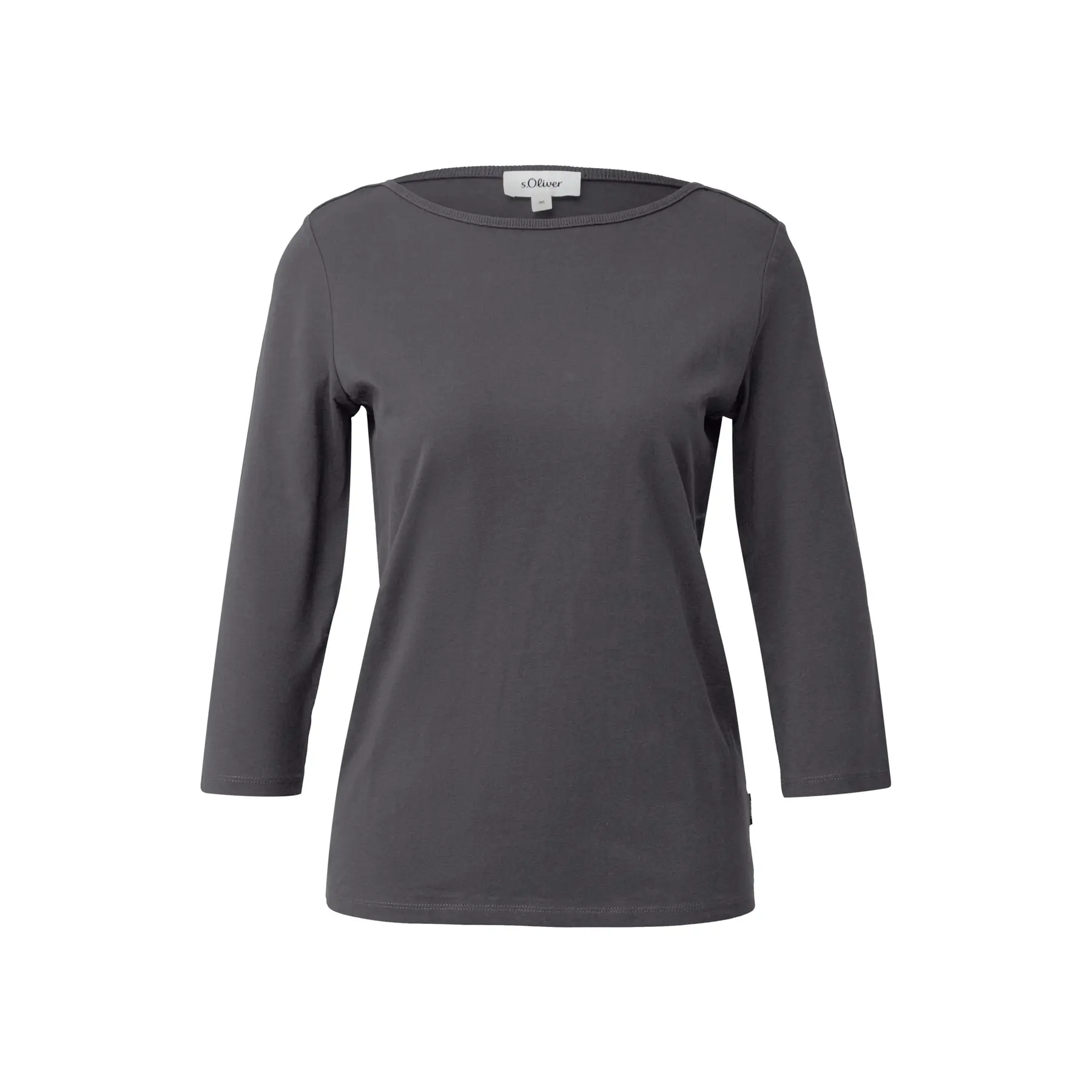 T-shirt a manica barchetta slim fit donna