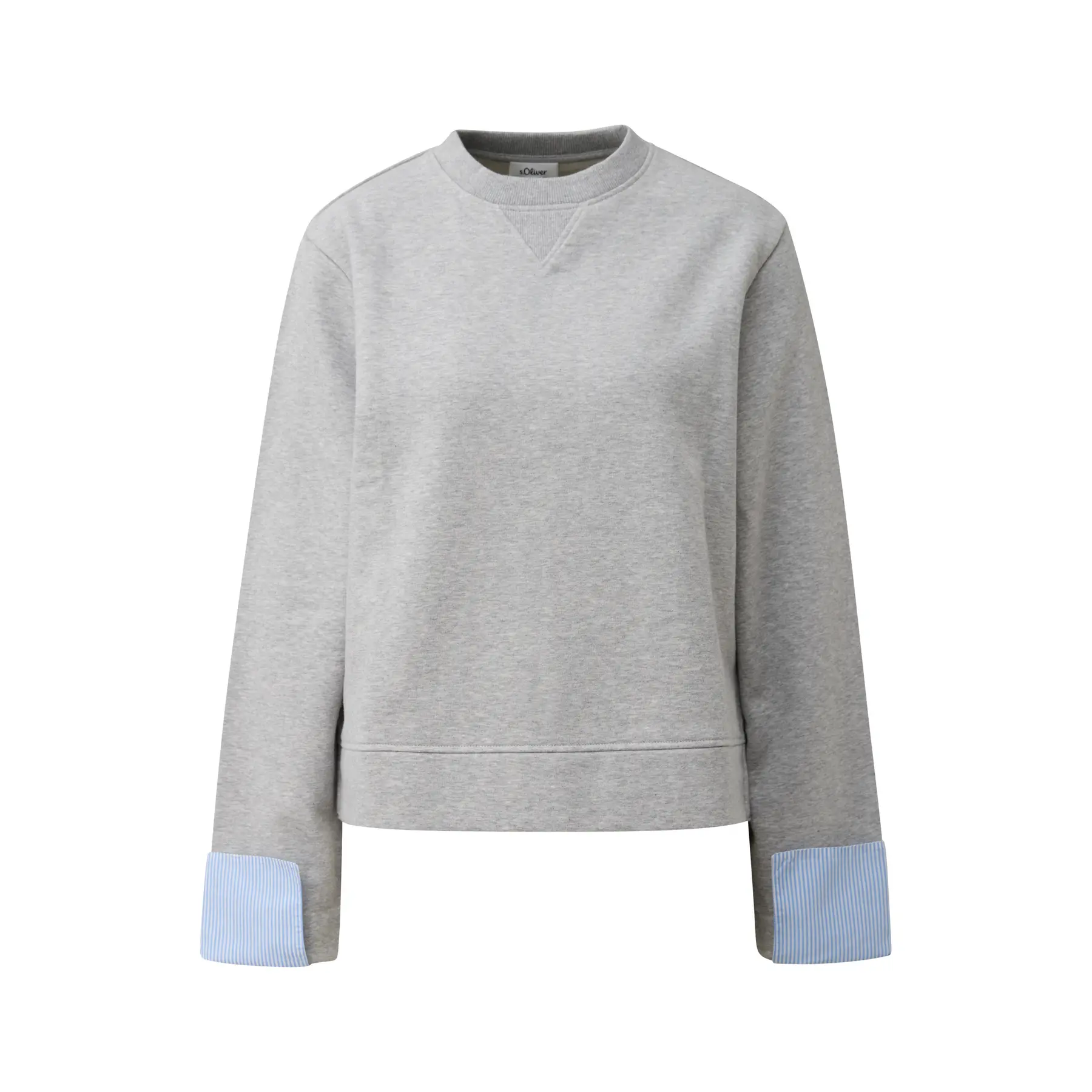 Felpa a girocollo taglio casual donna