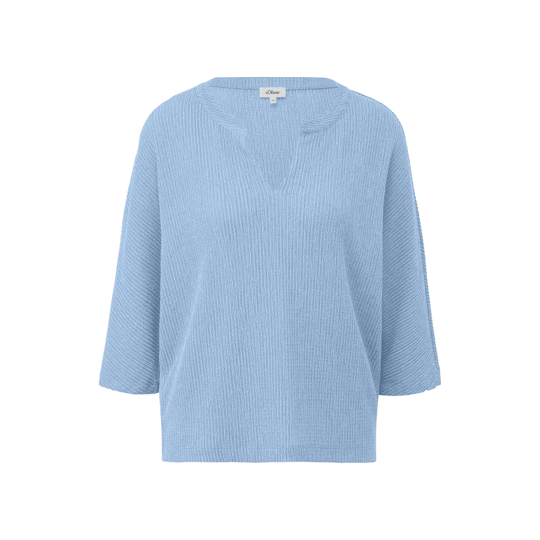 T-shirt a maniche a pipistrello 3/4 taglio casual donna